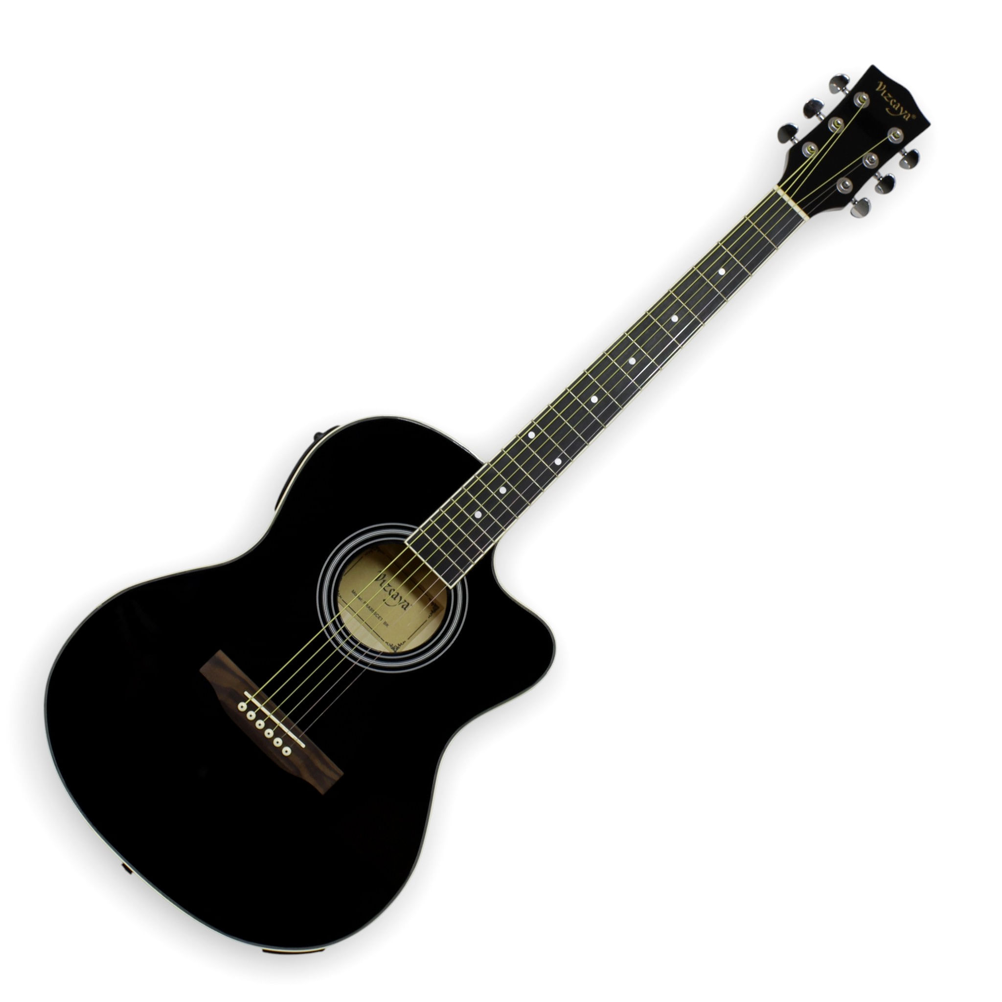 Guitarra electroacústica Vizcaya cuerda de metal FRA95SCET BK