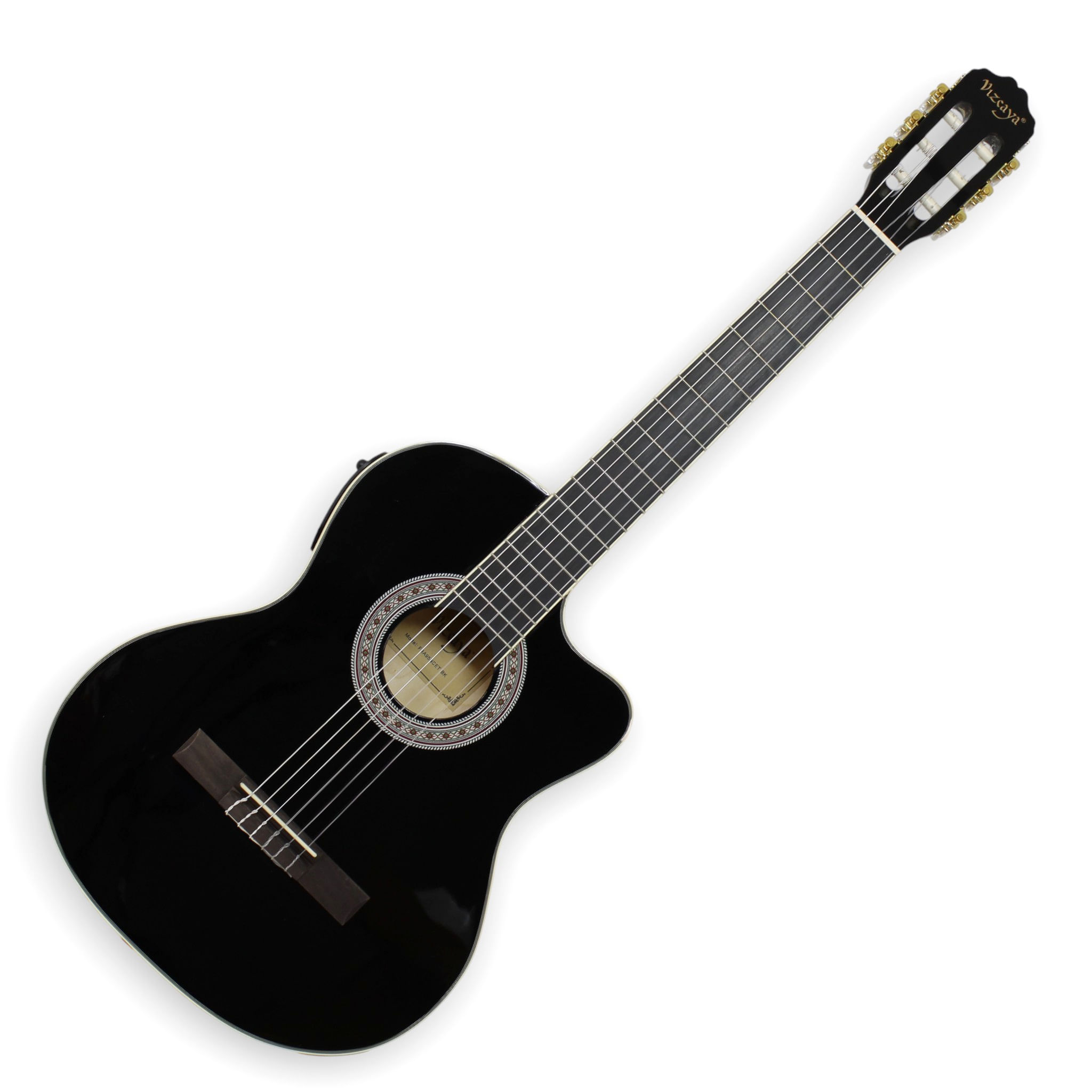 Guitarra electroacústica Vizcaya cuerda de nylon FRA95NCET BK