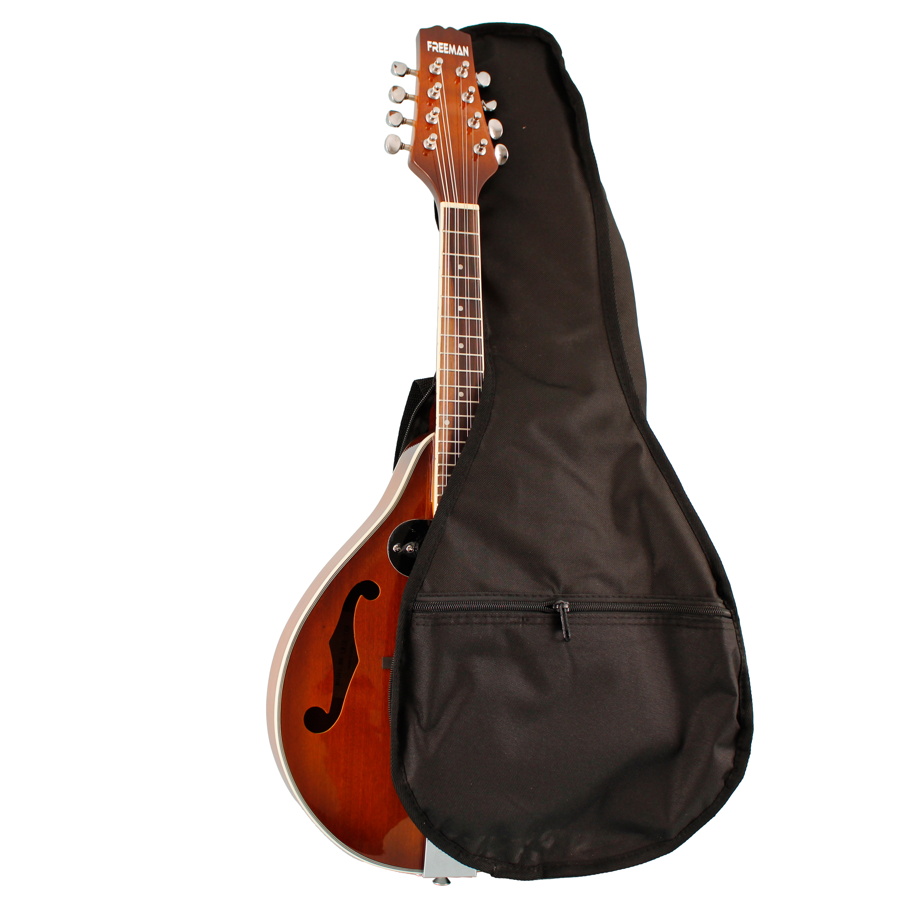 Mandolina Freeman electroacústica con funda foto 3