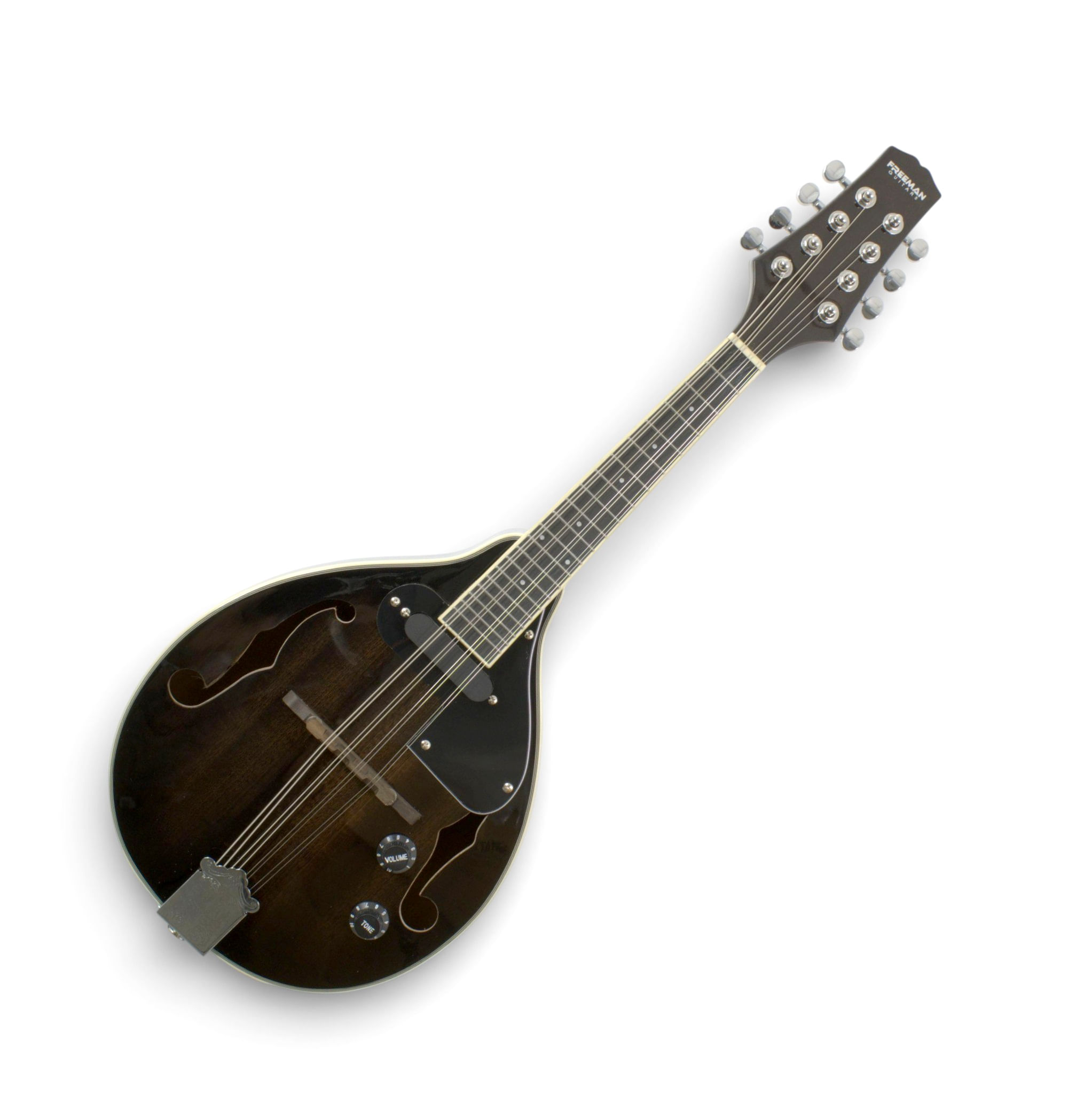 Mandolina Freeman electroacústica MA-02FMG BK color negro