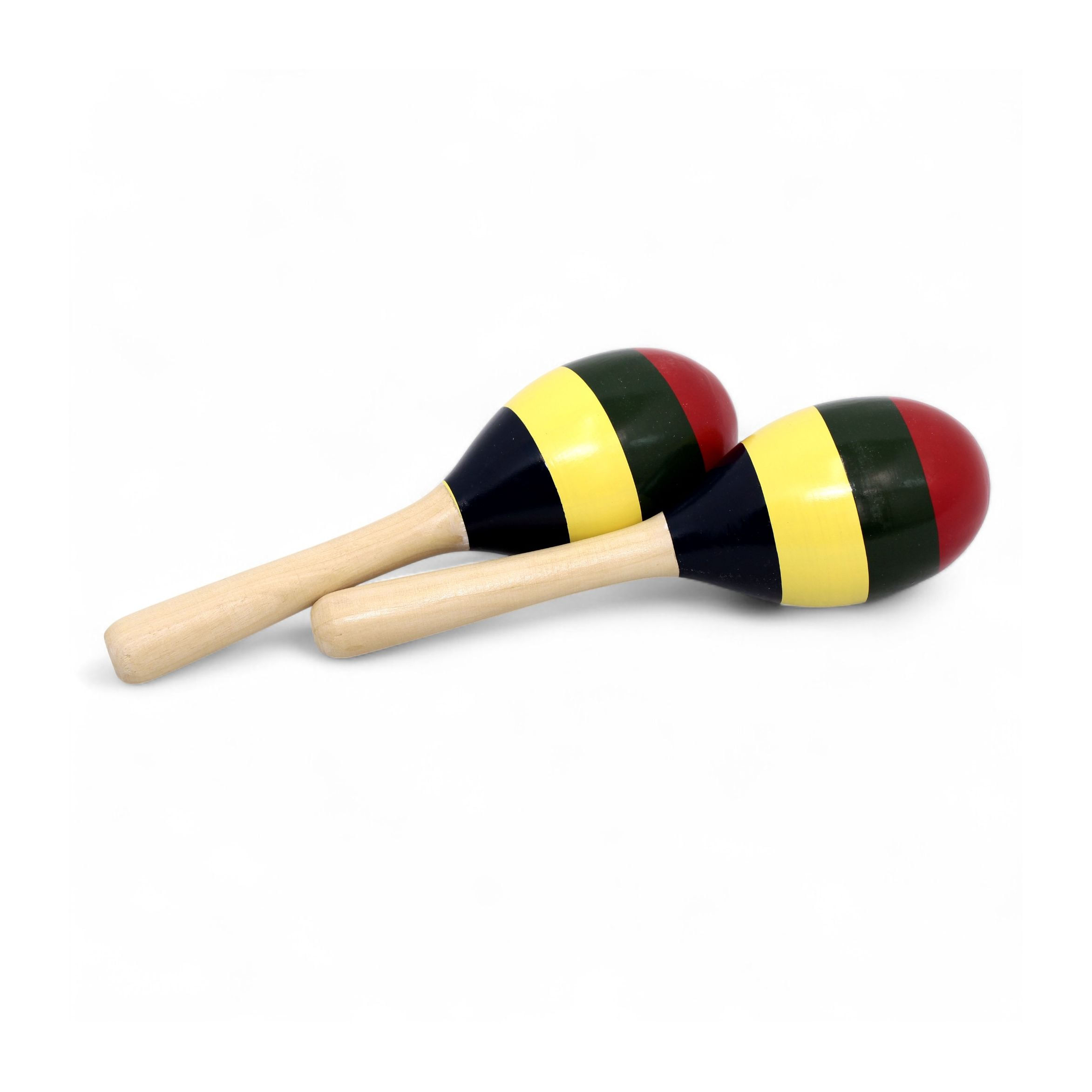 Maracas Tropicana de madera tricolor PEM108-TRI foto 2