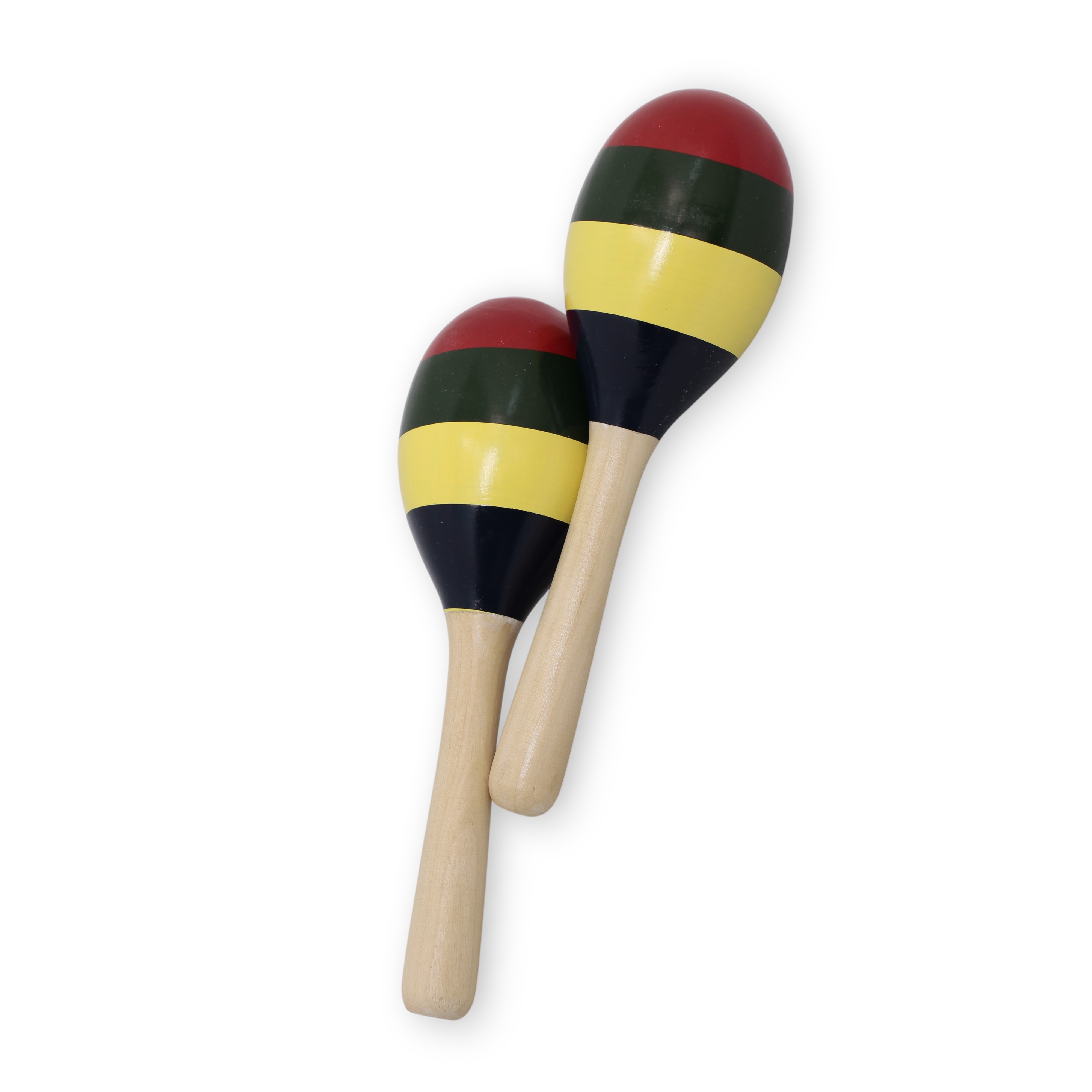 Maracas Tropicana de madera tricolor PEM108-TRI foto 4