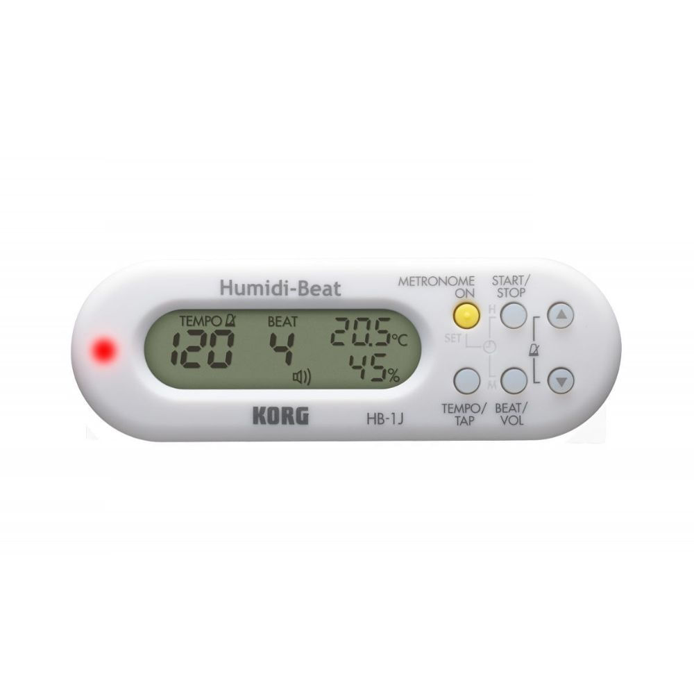 Metrónomo e higrómetro Korg Humibeat HB1 blanco