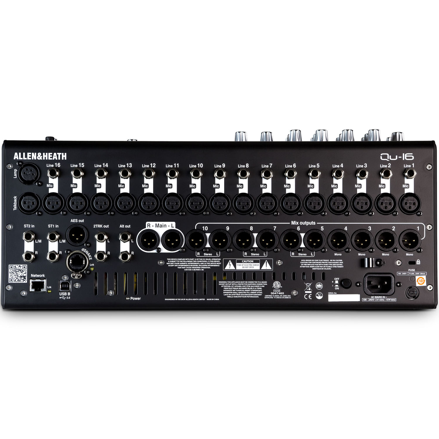 Mezclador digital Allen & Heath QU16 fader motorizados foto 4