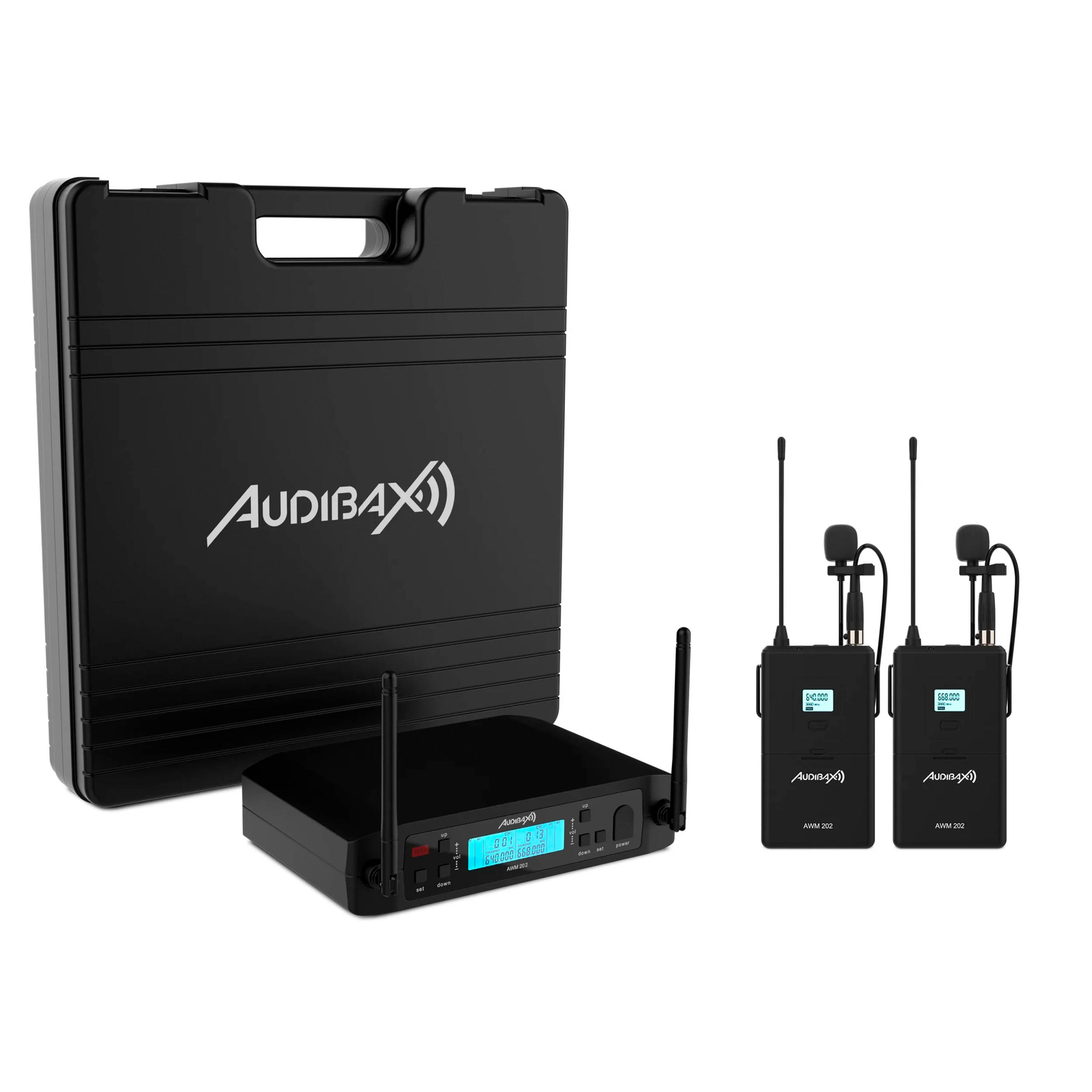 Micrófono inalámbrico de Lavalier Audibax AWM 202 Doble foto 2