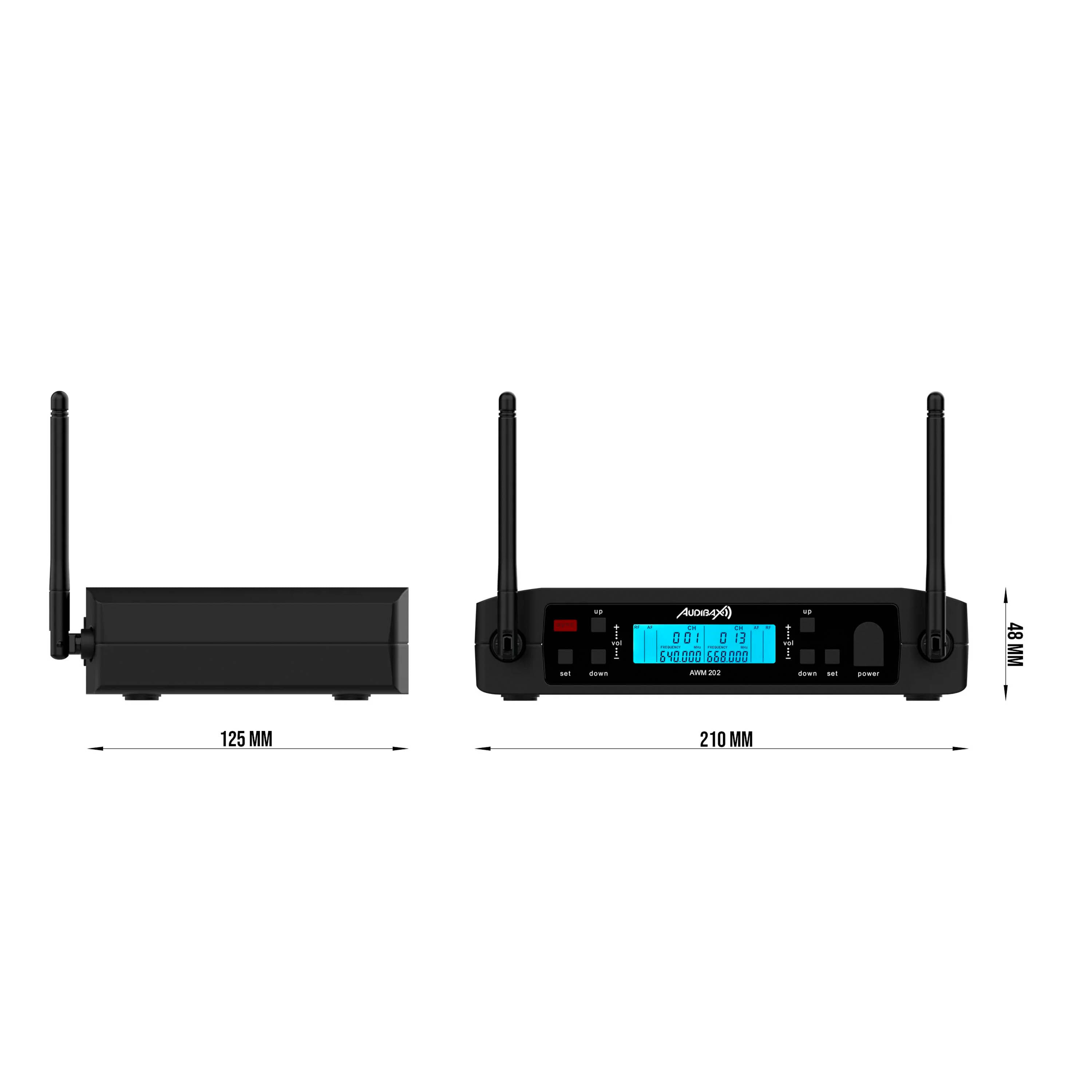 Micrófono inalámbrico de Lavalier Audibax AWM 202 Doble foto 5