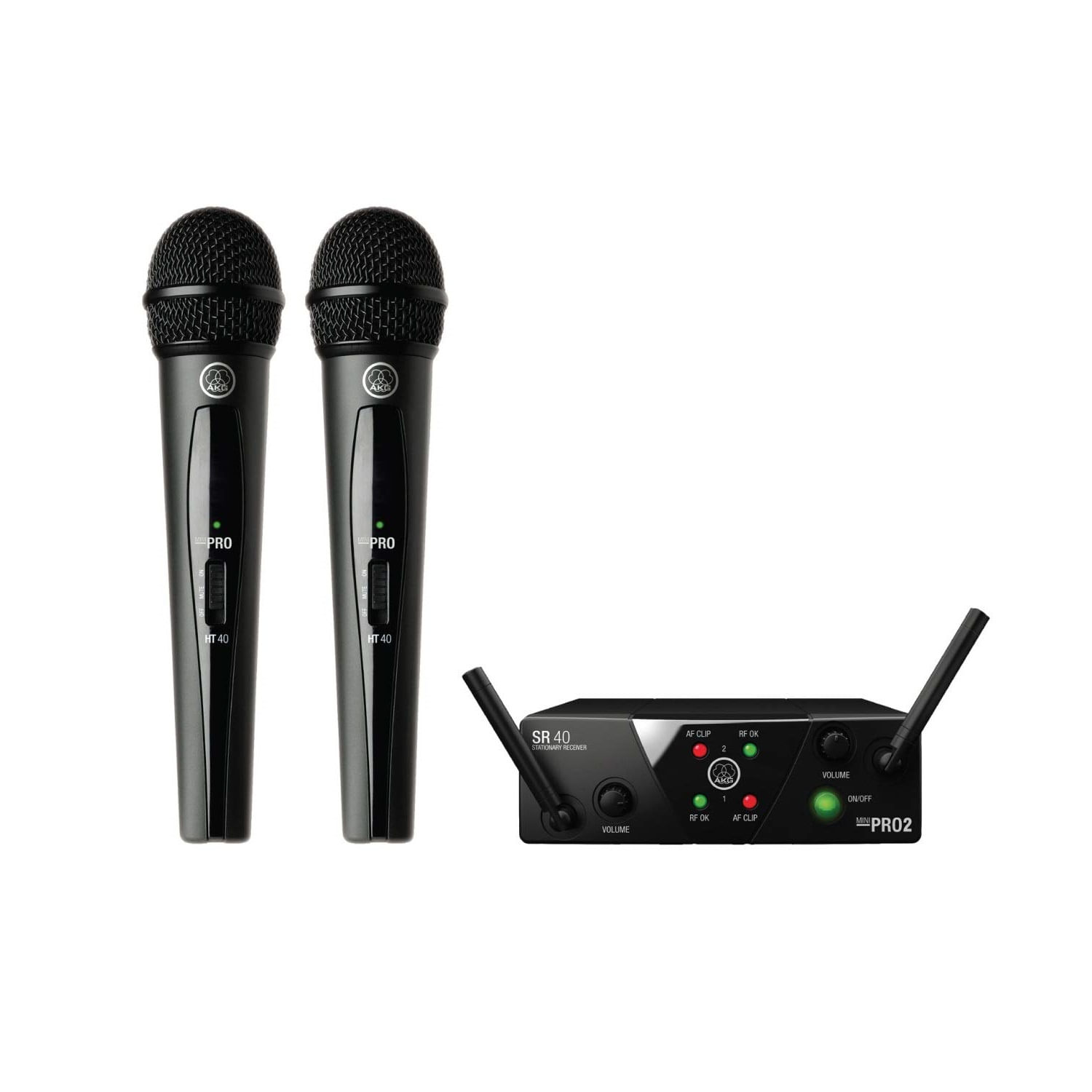 Micrófono inalámbrico de mano doble AKG WMS40MINI 2 MIX US45A