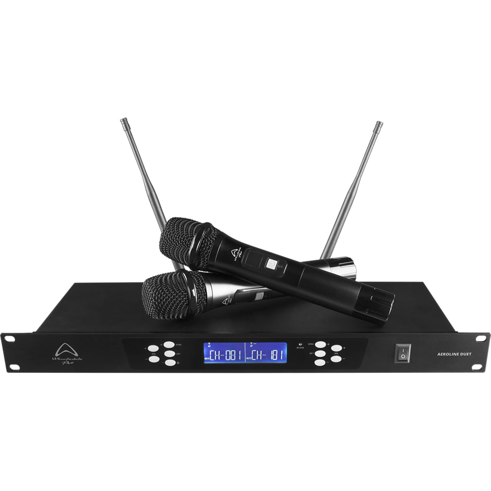 Micrófono Inalámbrico De Mano Doble Wharfedale Aeroline Duet H