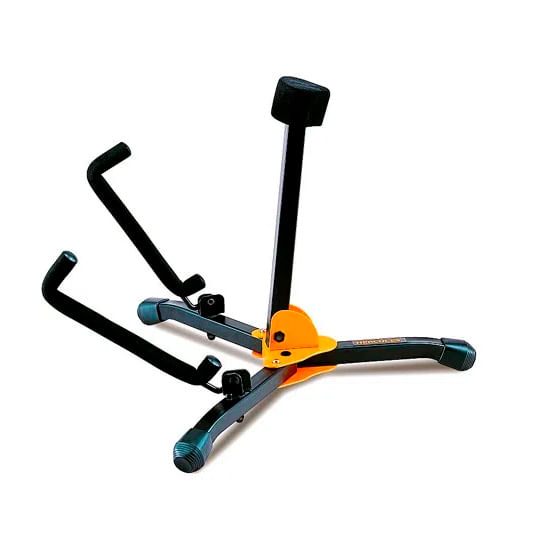 Mini atril para guitarra acústica Hercules GS401BB con bolsa de transporte