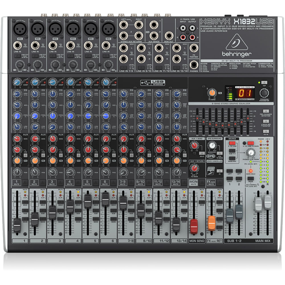 Mixer Análogo Behirnger XENYX X1832USB foto 2