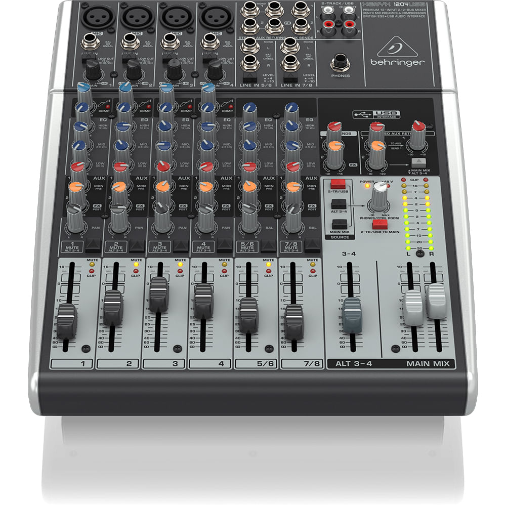 Mixer Análogo Behringer XENYX 1204USB