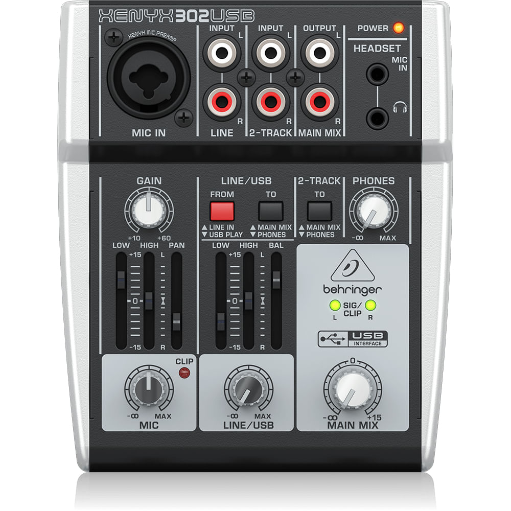 Mixer Análogo Behringer XENYX 302USB foto 2
