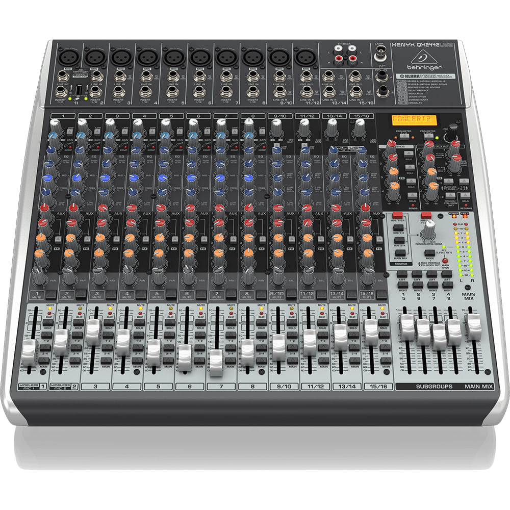 Mixer Análogo Behringer XENYX QX2442USB - 16CH