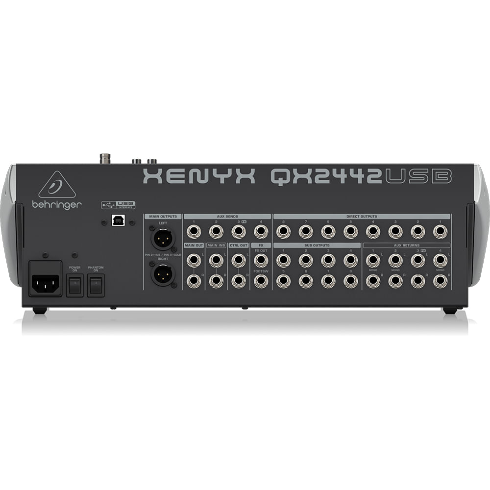 Mixer Análogo Behringer XENYX QX2442USB - 16CH foto 4