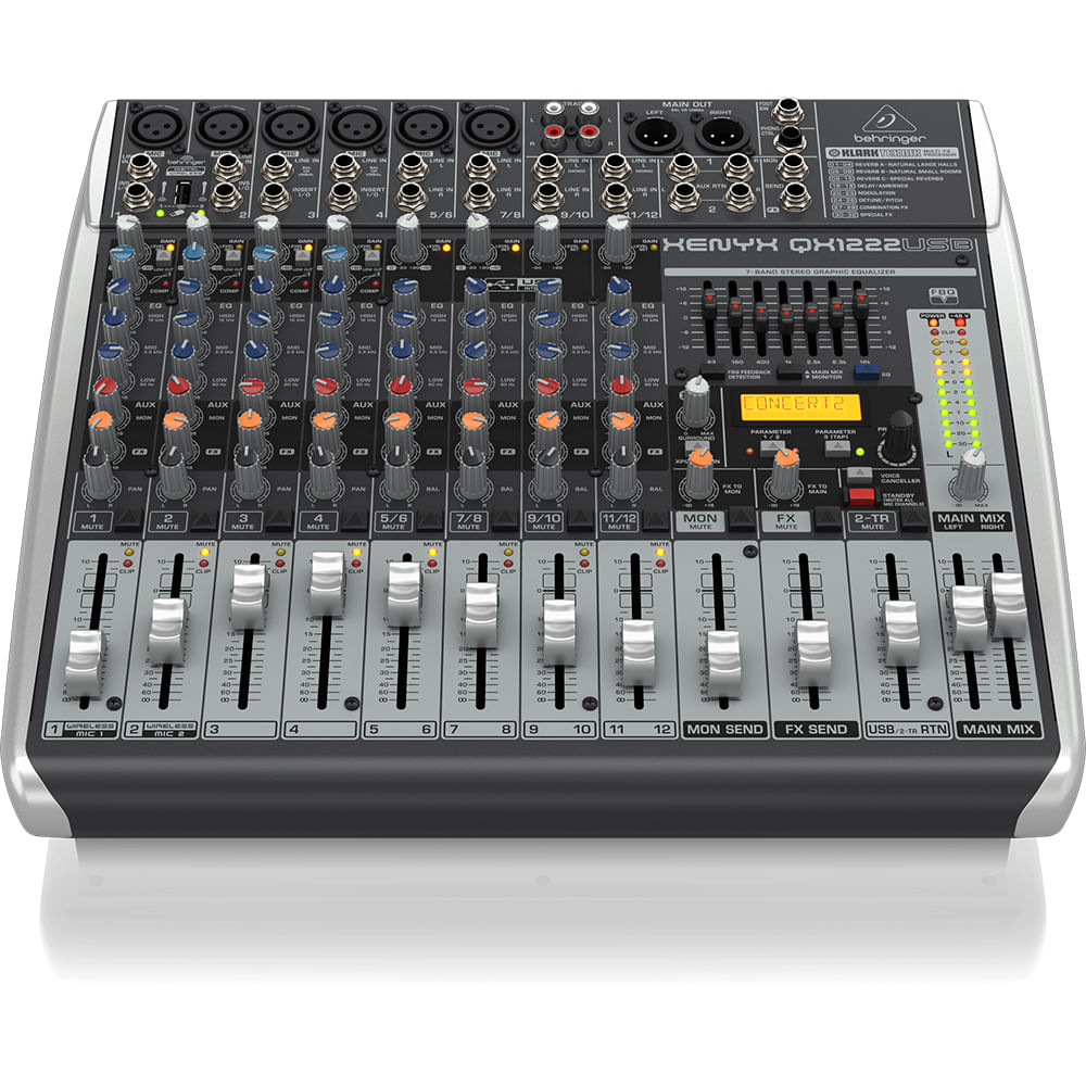 Mixer Análogo Con Efectos y USB Behringer XENYX QX1222USB foto 2