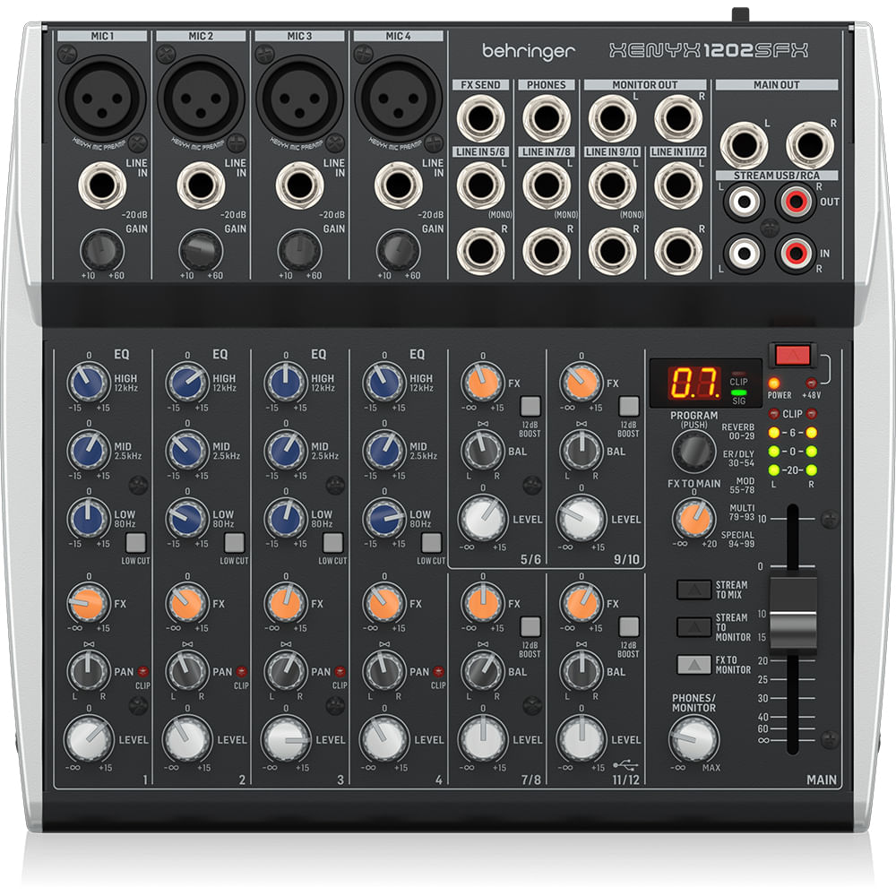Mixer Análogo Con USB Behringer XENYX 1202SFX