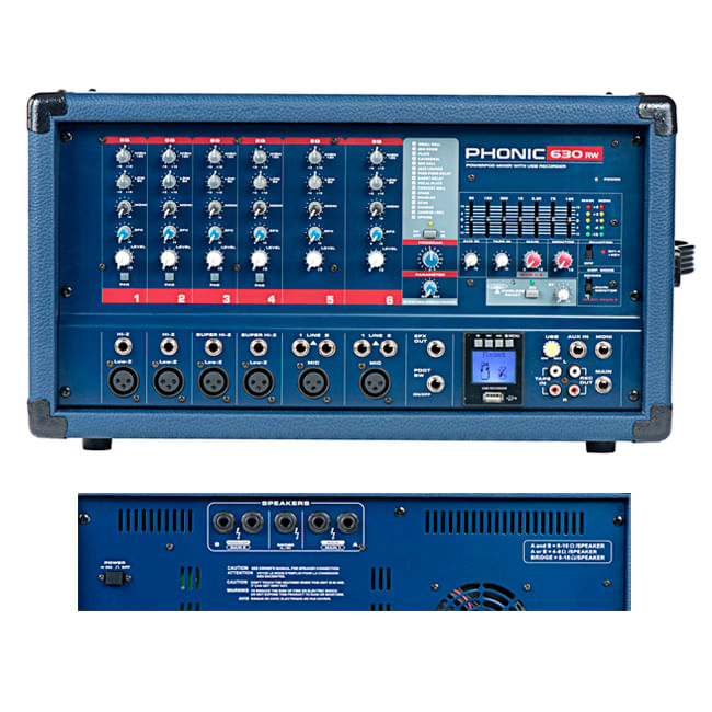 Mixer con power Phonic POWERPOD 630RW foto 2
