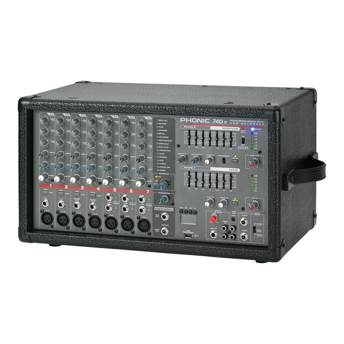 Mixer con power Phonic POWERPOD 750RW - conexión USB y Bluetooth foto 2