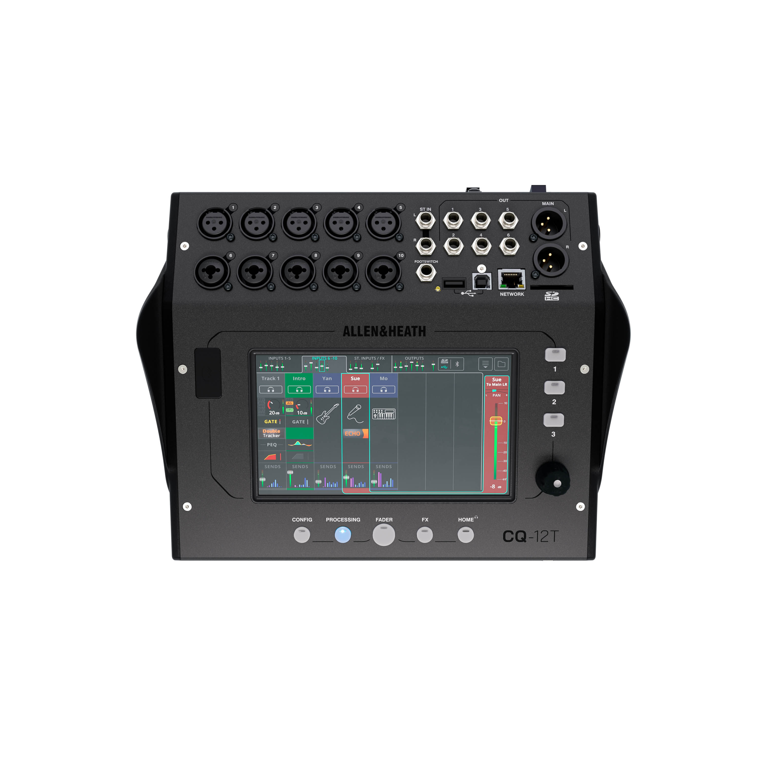 Mixer digital Allen &Heath CQ-12T 12in/8out