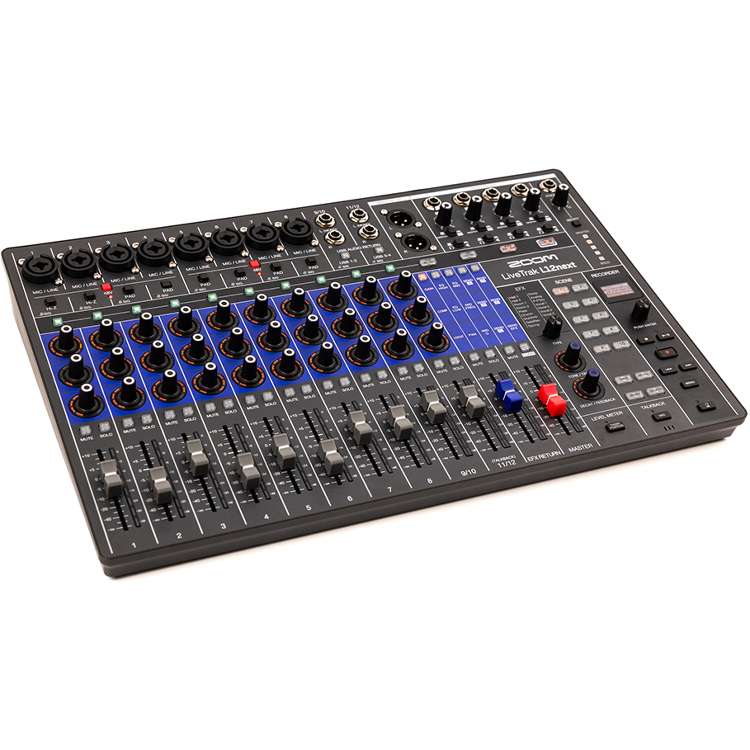 Mixer digital Zoom LiveTrak L12next