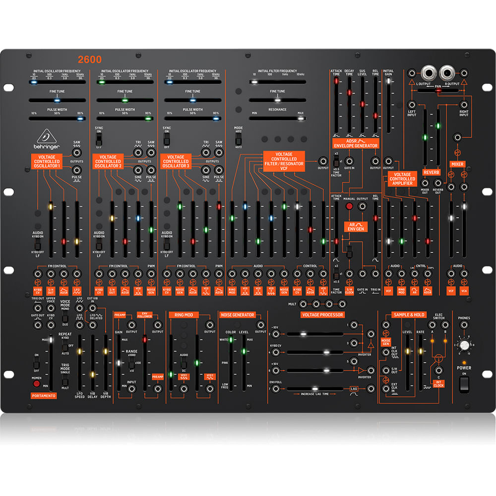 Módulo Sintetizador Análogo Semi-Modular Behringer 2600