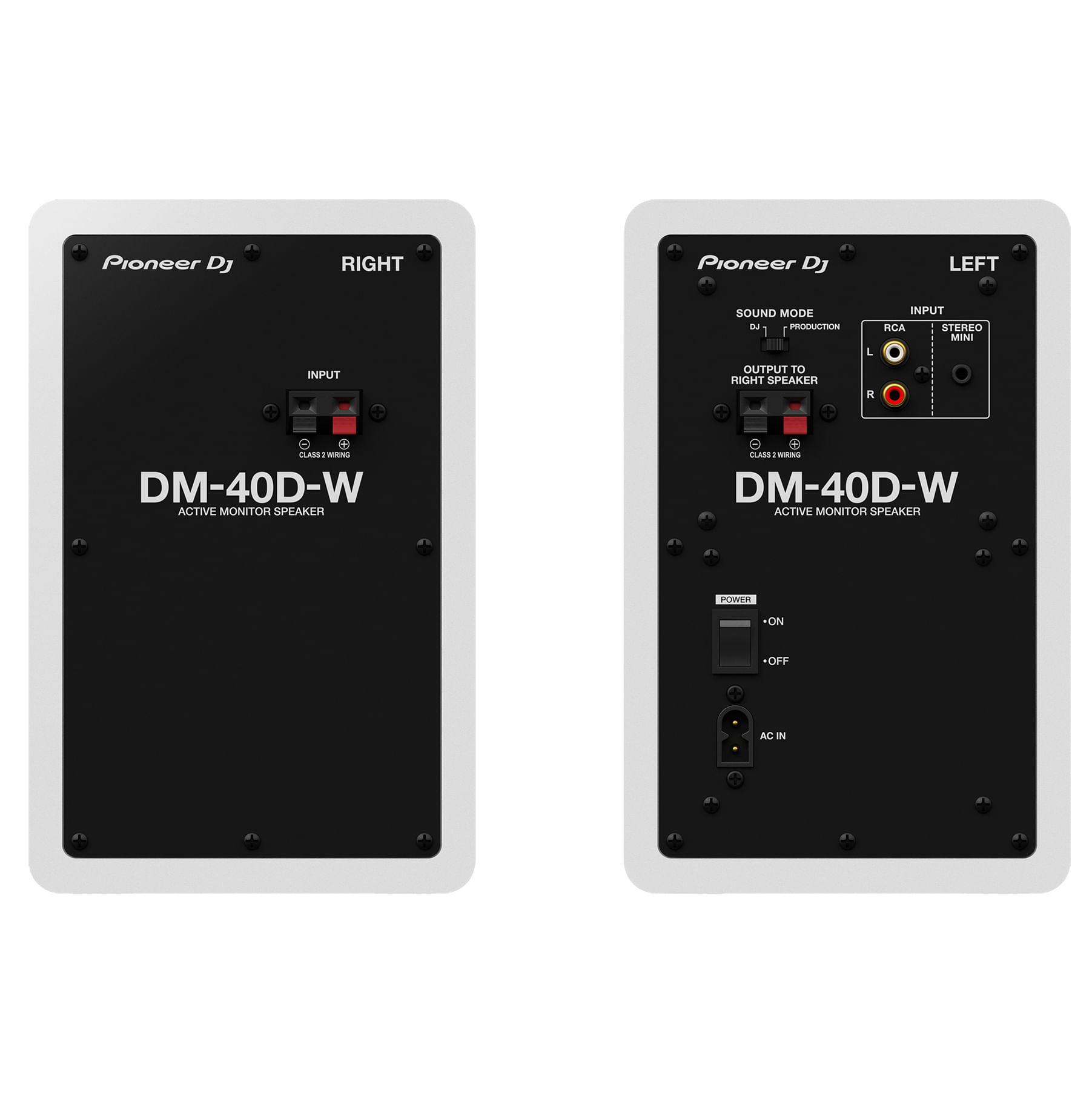 Monitor de estudio activo Pioneer DJ DM-40D con Bluetooth - White foto 3
