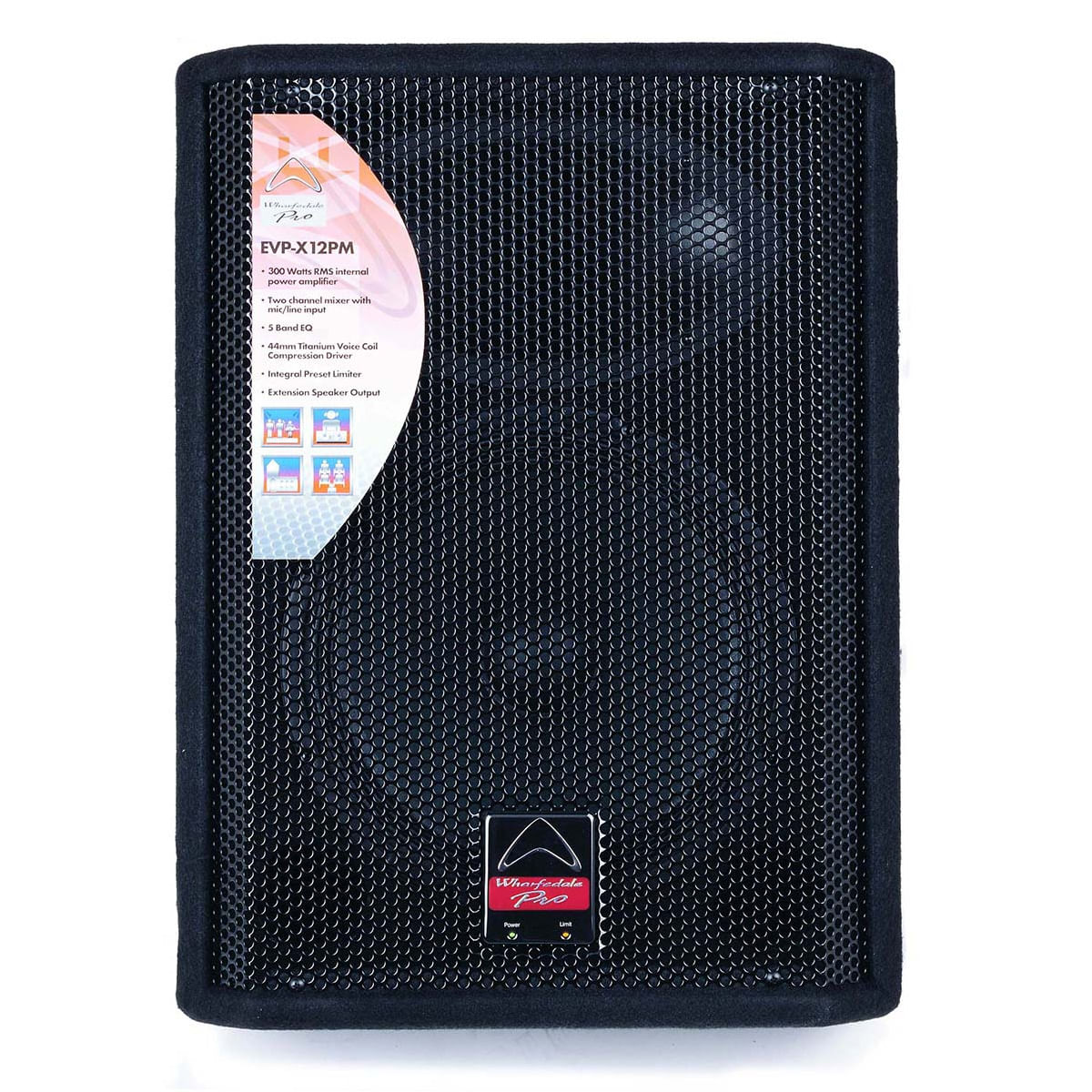 Monitor de piso activo Wharfedale EVP-X12PM - 300 watts - 12 pulgadas foto 2