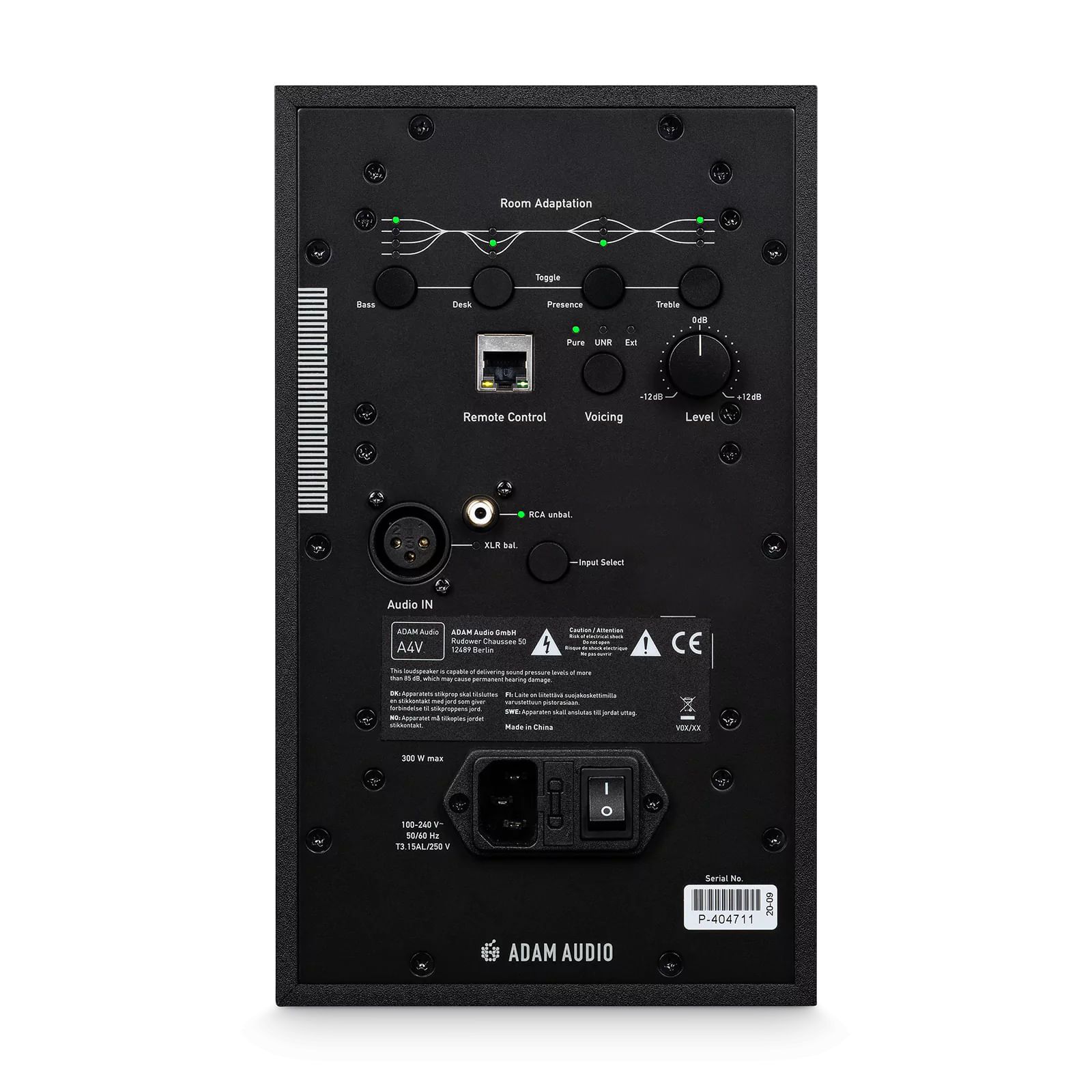 Monitor estudio A4V ADAM audio 4" 105W RMS foto 3