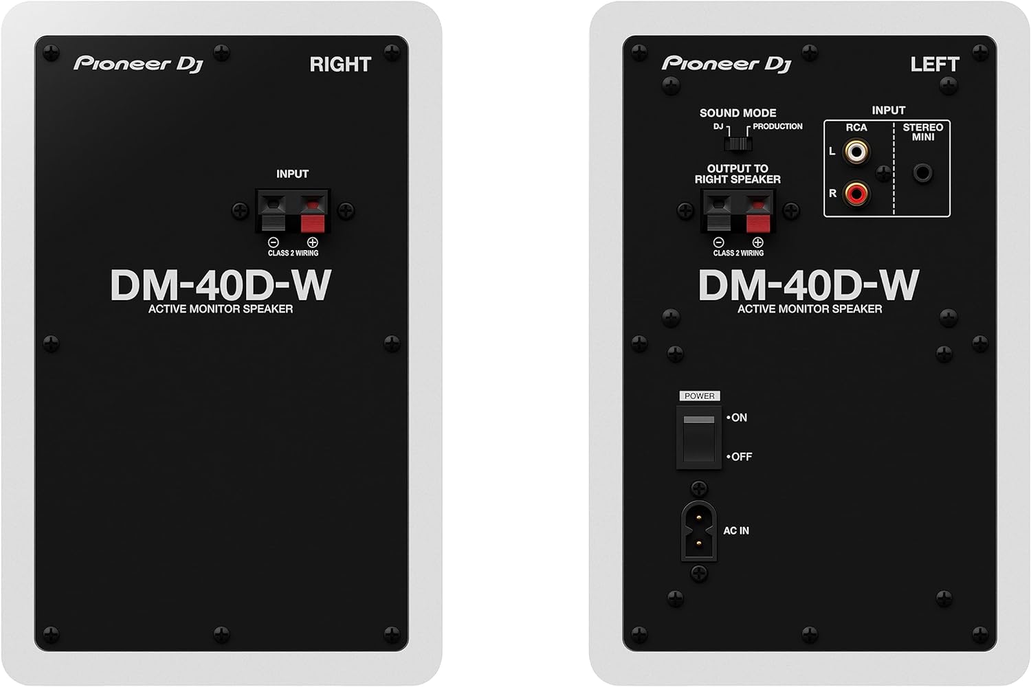 Monitores estudio Pioneer DJ DM-40D-W - White foto 3