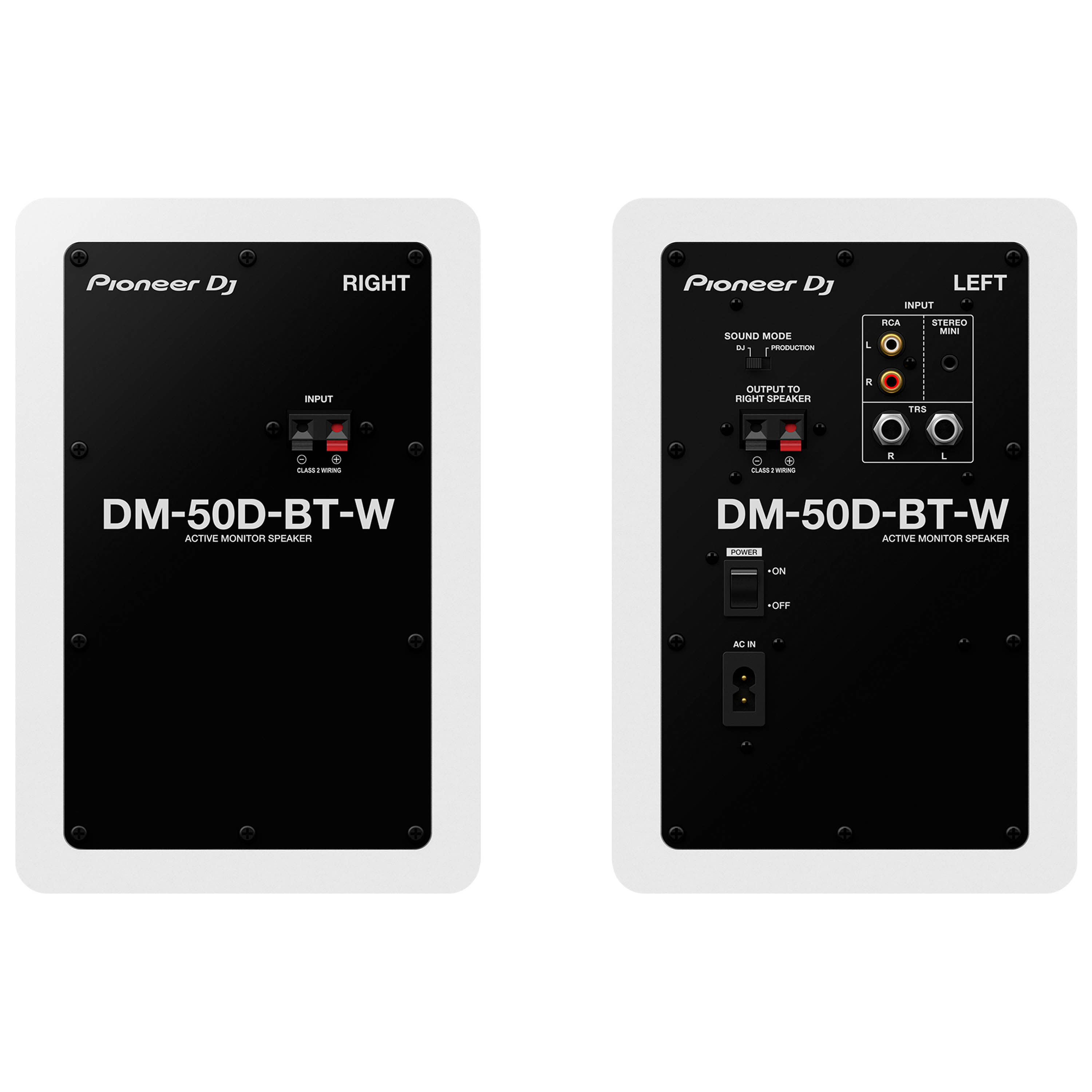 Monitores estudio Pioneer DJ DM-50D-BT-W - White foto 3