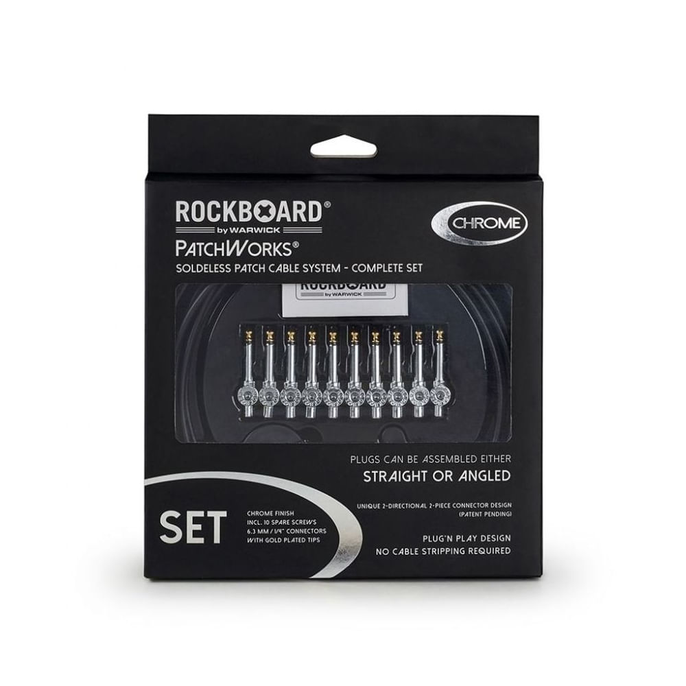 Pack conectores + cable de instrumento RockCable RBO CAB PW SET CR - 3m