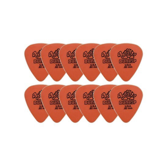 Pack de 12 uñetas Dunlop 418P.60 Tortex