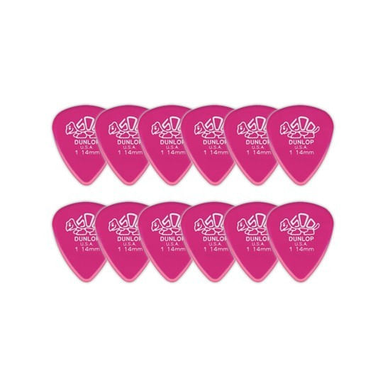 Pack de 12 uñetas Dunlop 41P1.14 Delrin 500 Standard