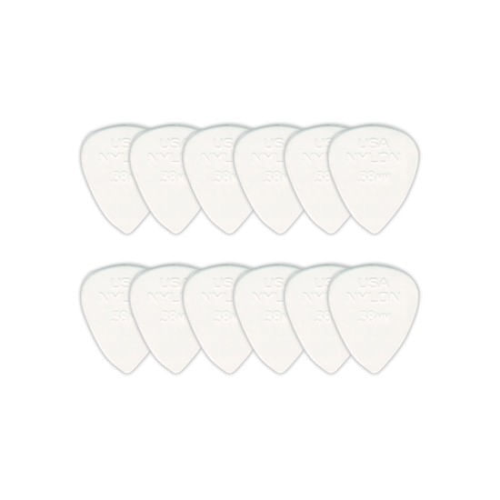 Pack de 12 uñetas Dunlop 44P.38 Nylon Standard