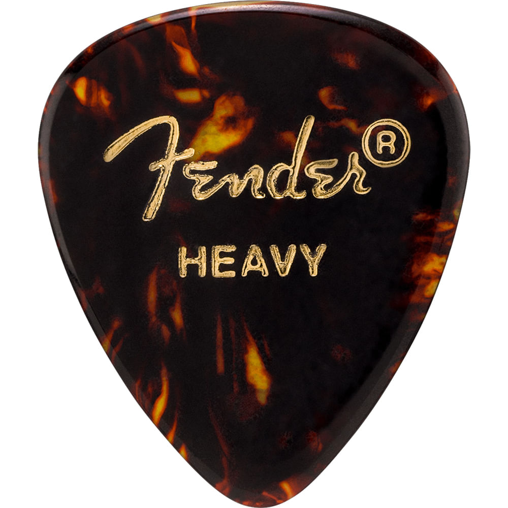Pack De 12 Uñetas Fender Classic Celluloid - 451 Shape - Heavy .97mm