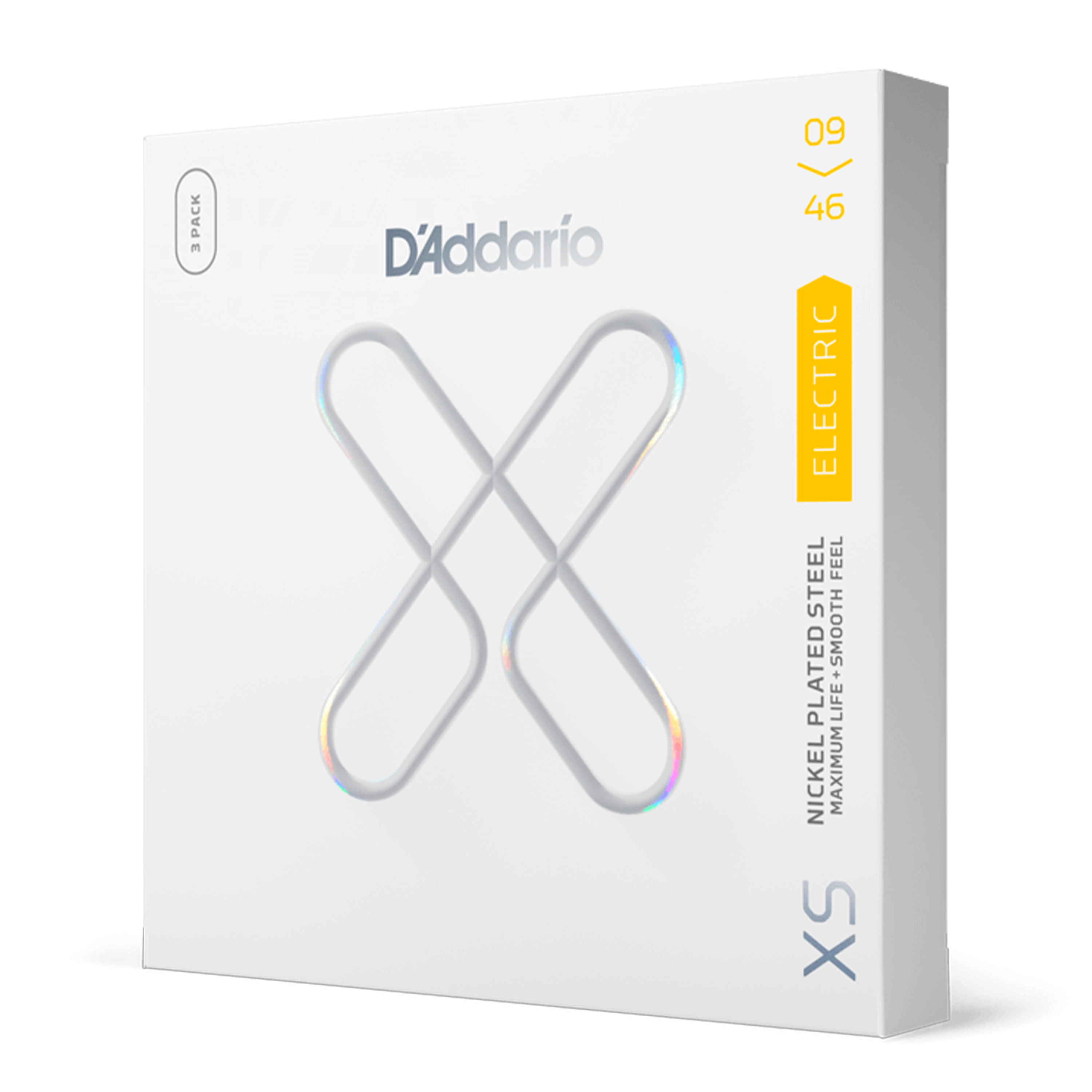Pack de 3 cuerdas de guitarra eléctrica D´Addario XSE0946 Super Light Coated 09-46