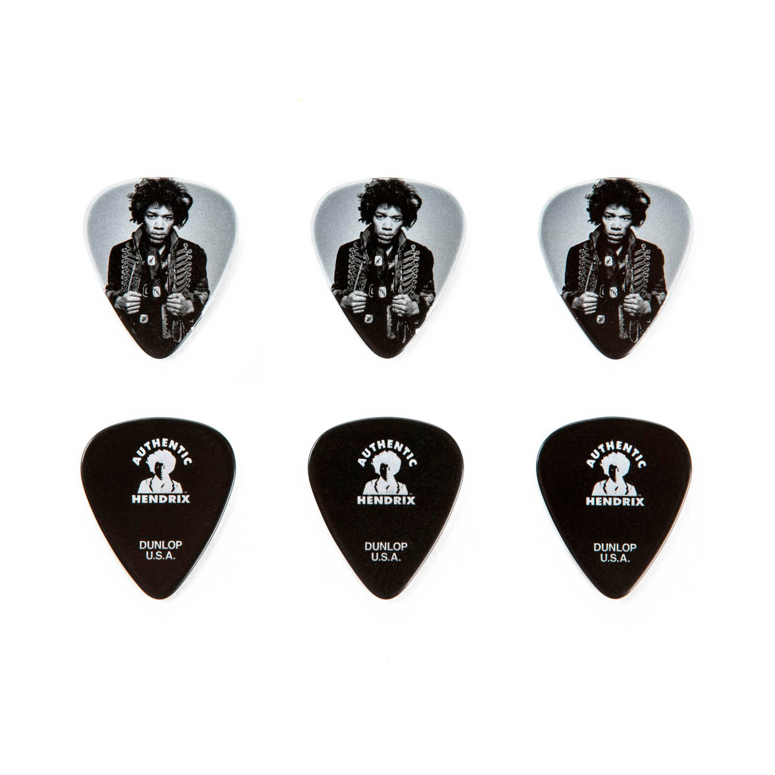Pack de 6 uñetas Dunlop AUTHENTIC HENDRIX - Collector Series foto 2