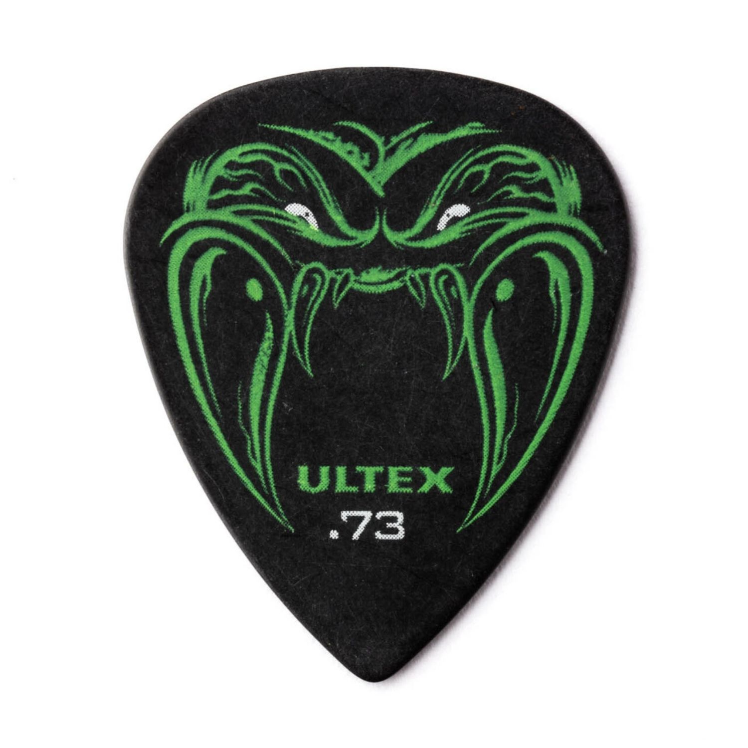 Pack de 6 uñetas Dunlop Black Fang Hetfield color negro de 73mm. foto 2