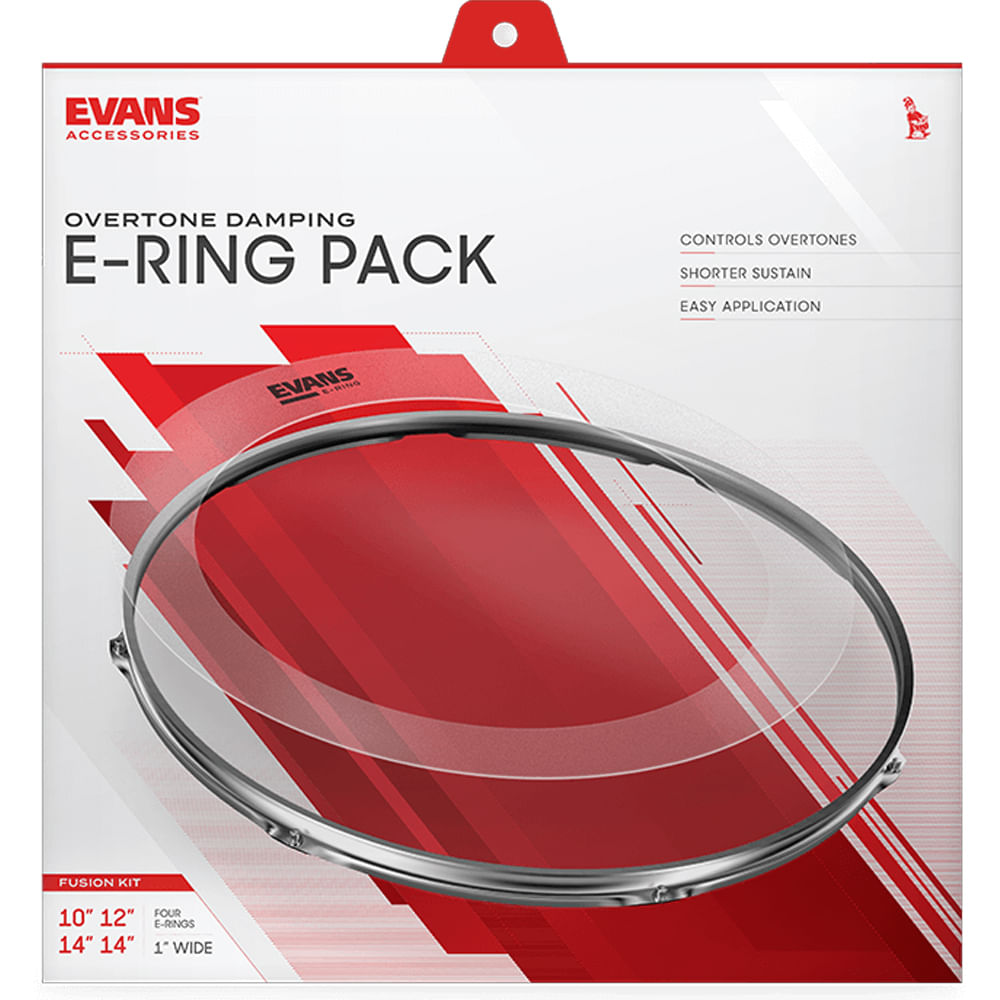 Pack De Aros Evans E-Rings ER-FUSION (10x1", 12x1.5", 14x1.5", and 14x1") foto 2