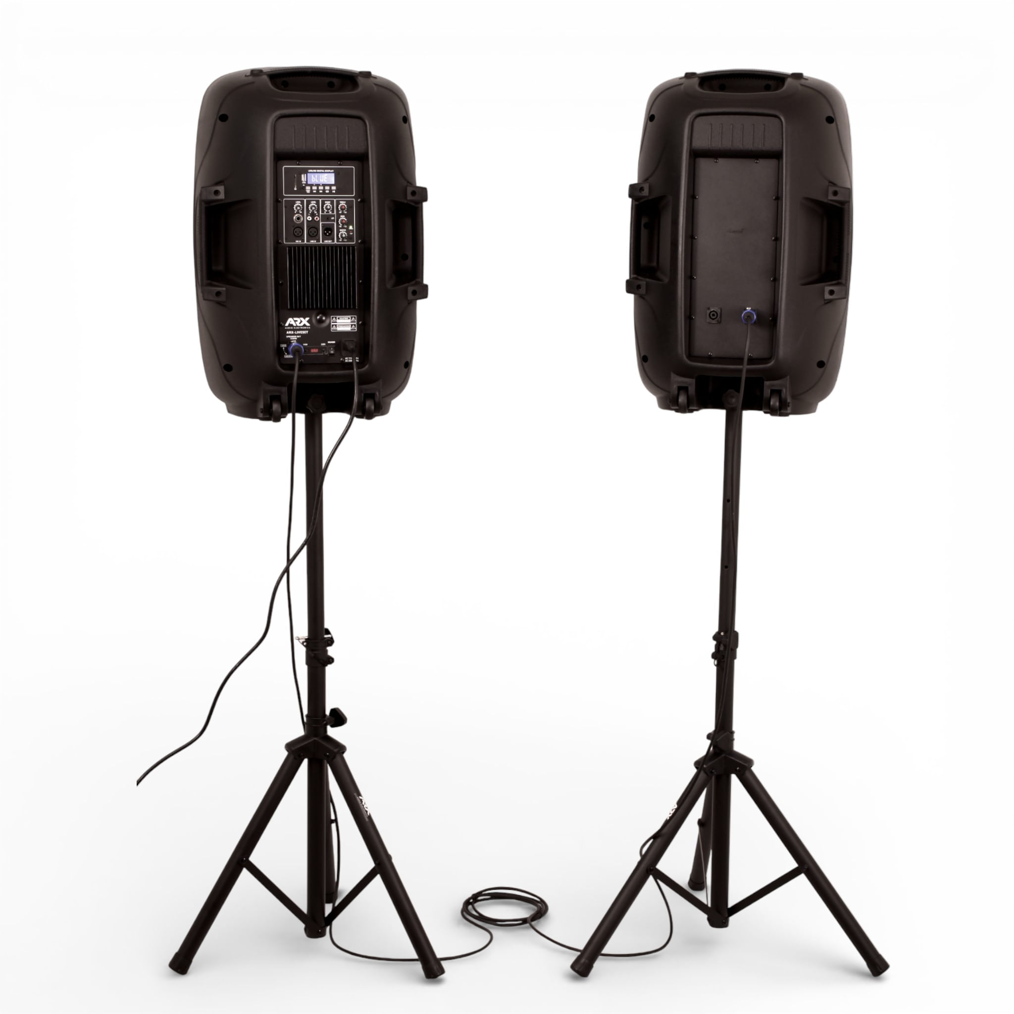 Pack de cajas activas ARX PQ-15AUC 15" 250W + 250W con atril y cable foto 2