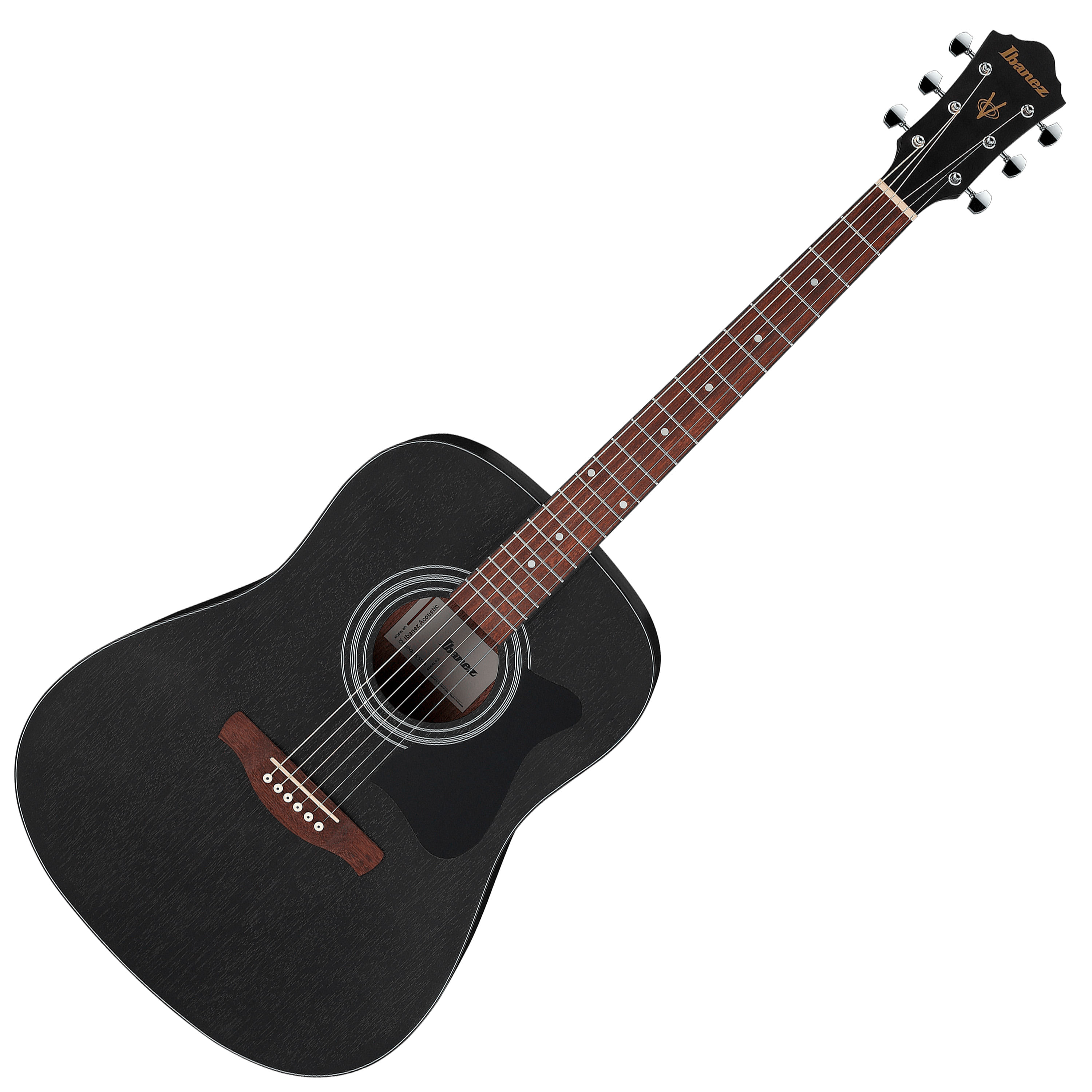 Pack de guitarra acústica Ibanez V54NJP color Weathered Black