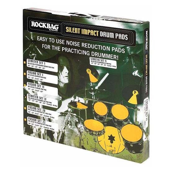 Pack de muteadores Rockbag para batería Starter II RB22195 - incluye muteadores para bombo