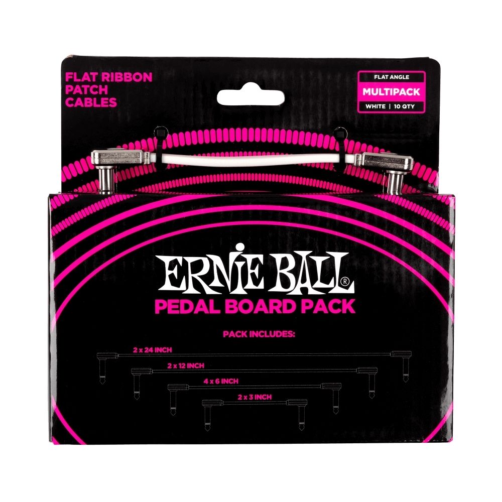 Pack multiple patch cable Ernie Ball  Flat ribbon
