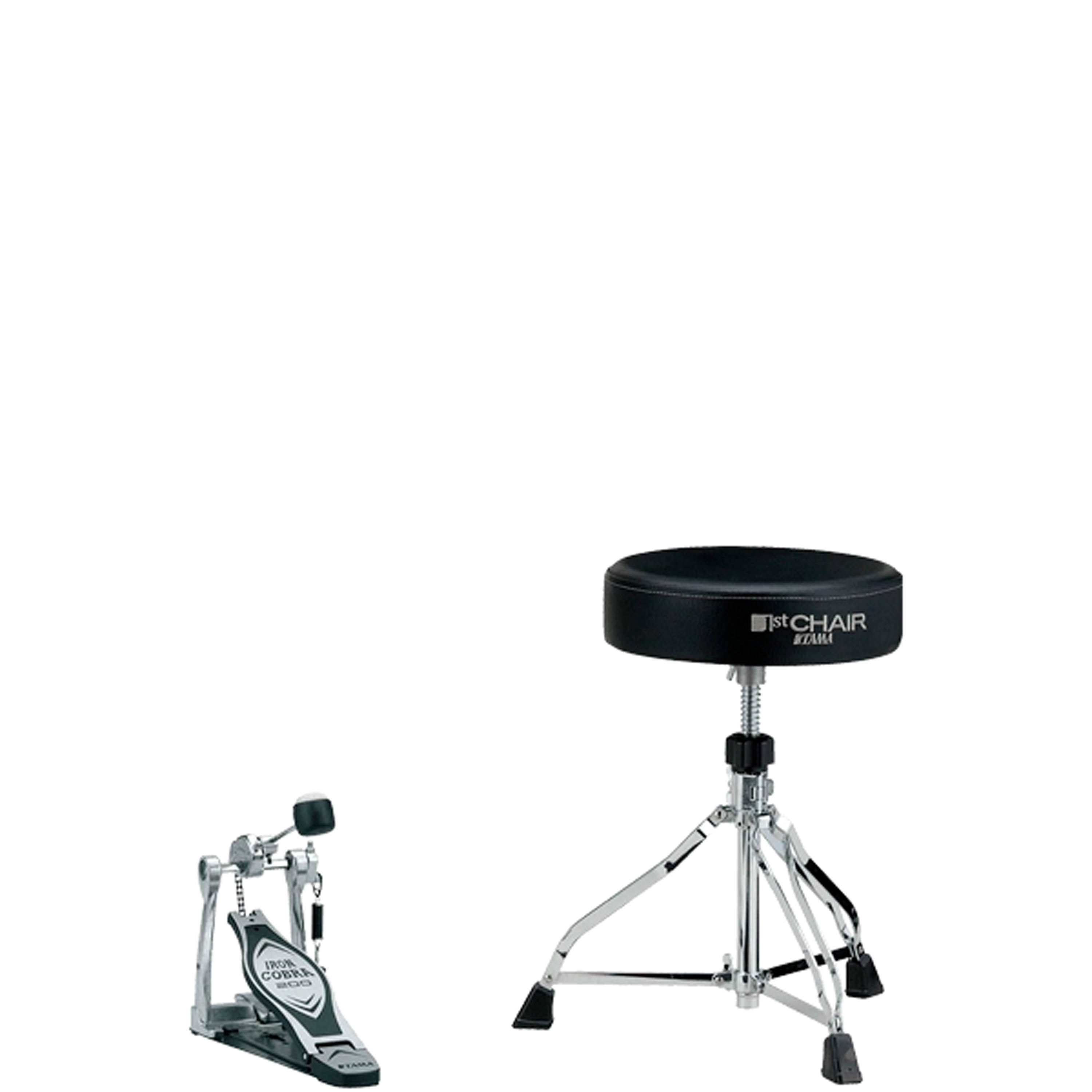 Pack Sillín y pedal simple Tama HED2R 1st Chair Iron Cobra 200
