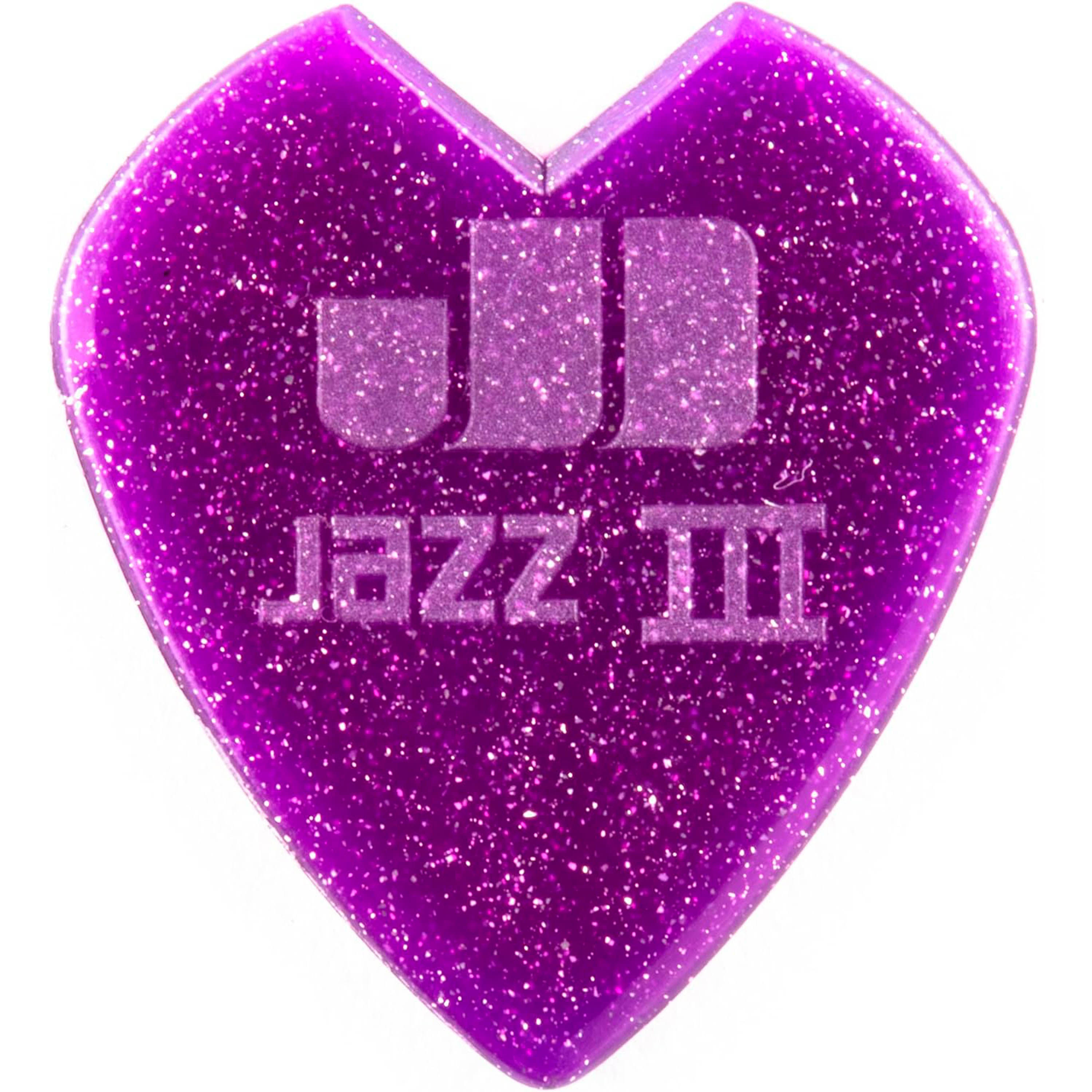 Pack uñetas Dunlop HAMMET PURPLE SPRKL JAZZ foto 2