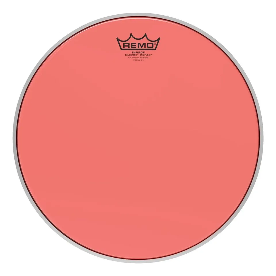 Parche Remo 14" Emperor Colortone Crimplock BE-0314-CT-RDMP rojo
