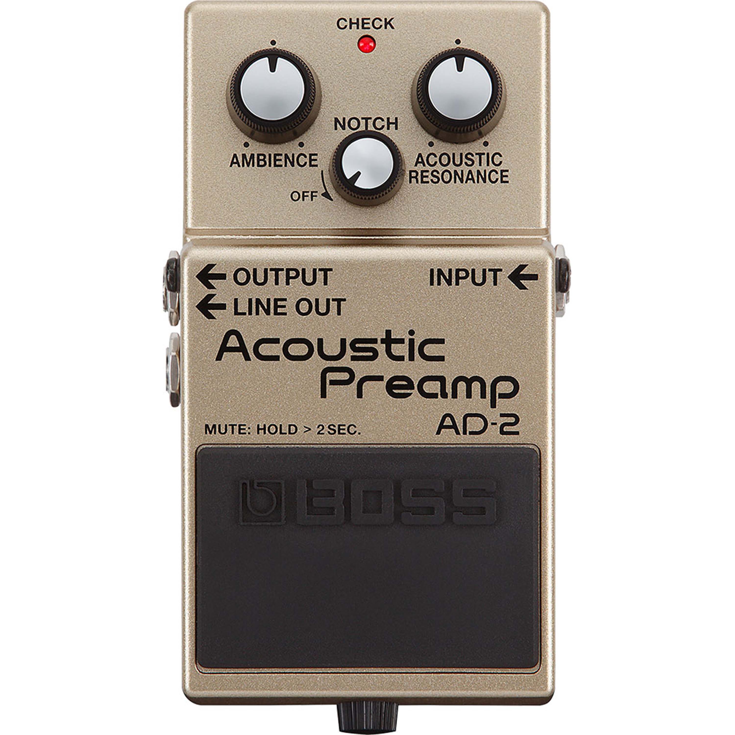Pedal Boss Preamplificador acústico AD-2
