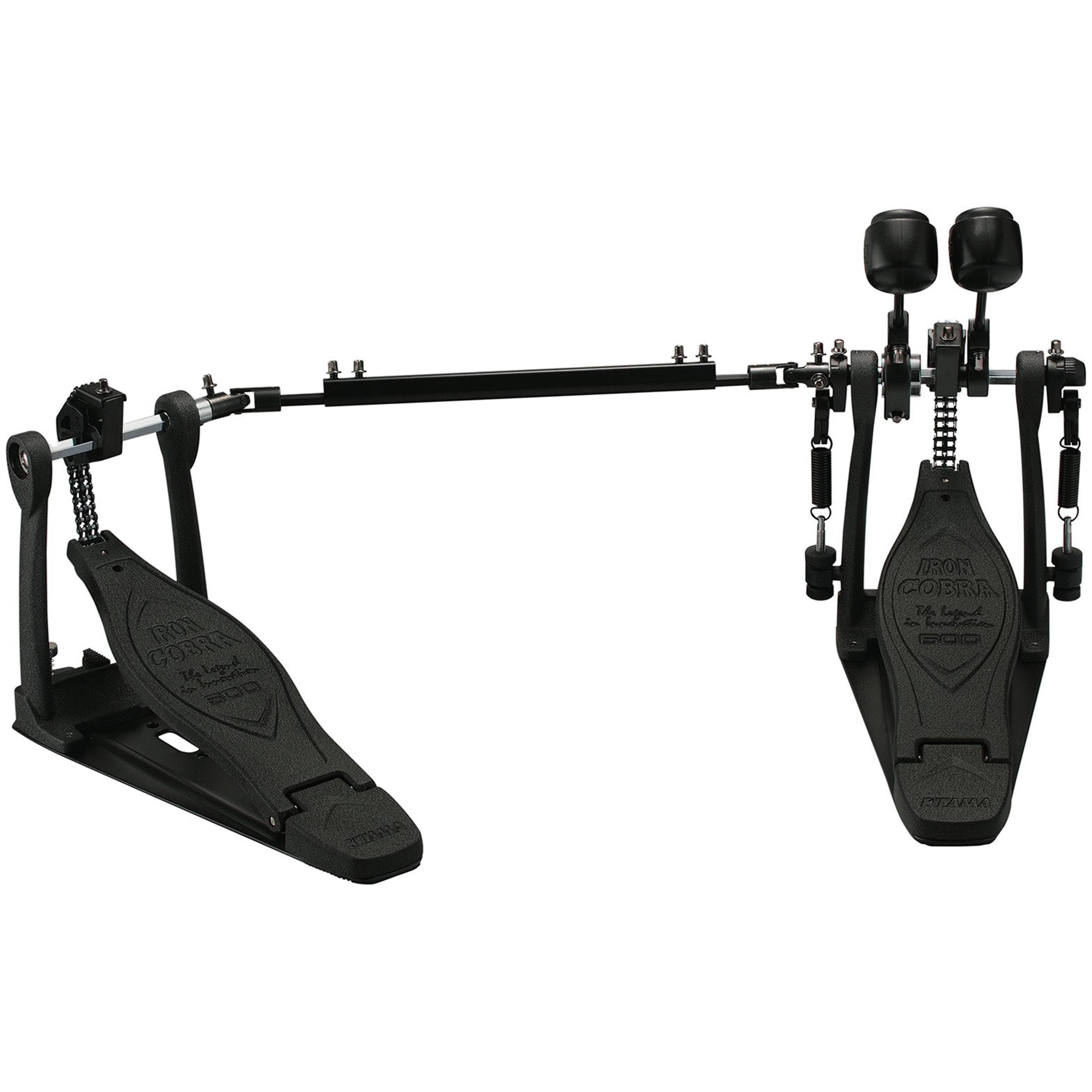 Pedal de bomo doble Tama HP600DTWMB Iron Cobra 600 Twin Dark Shadow Edition