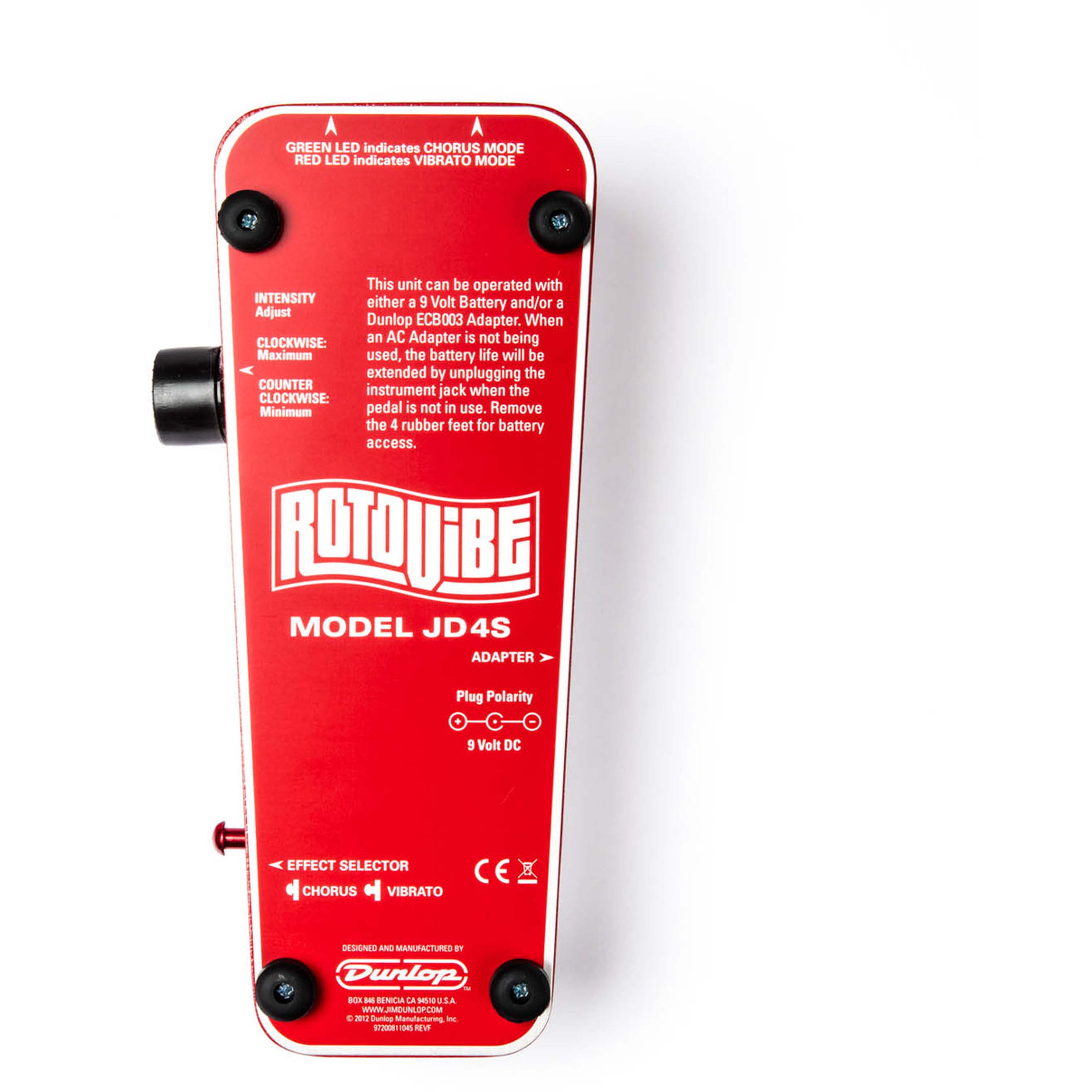 Pedal efecto Dunlop Rotovibe Chorus/Vibrato JD4S foto 5