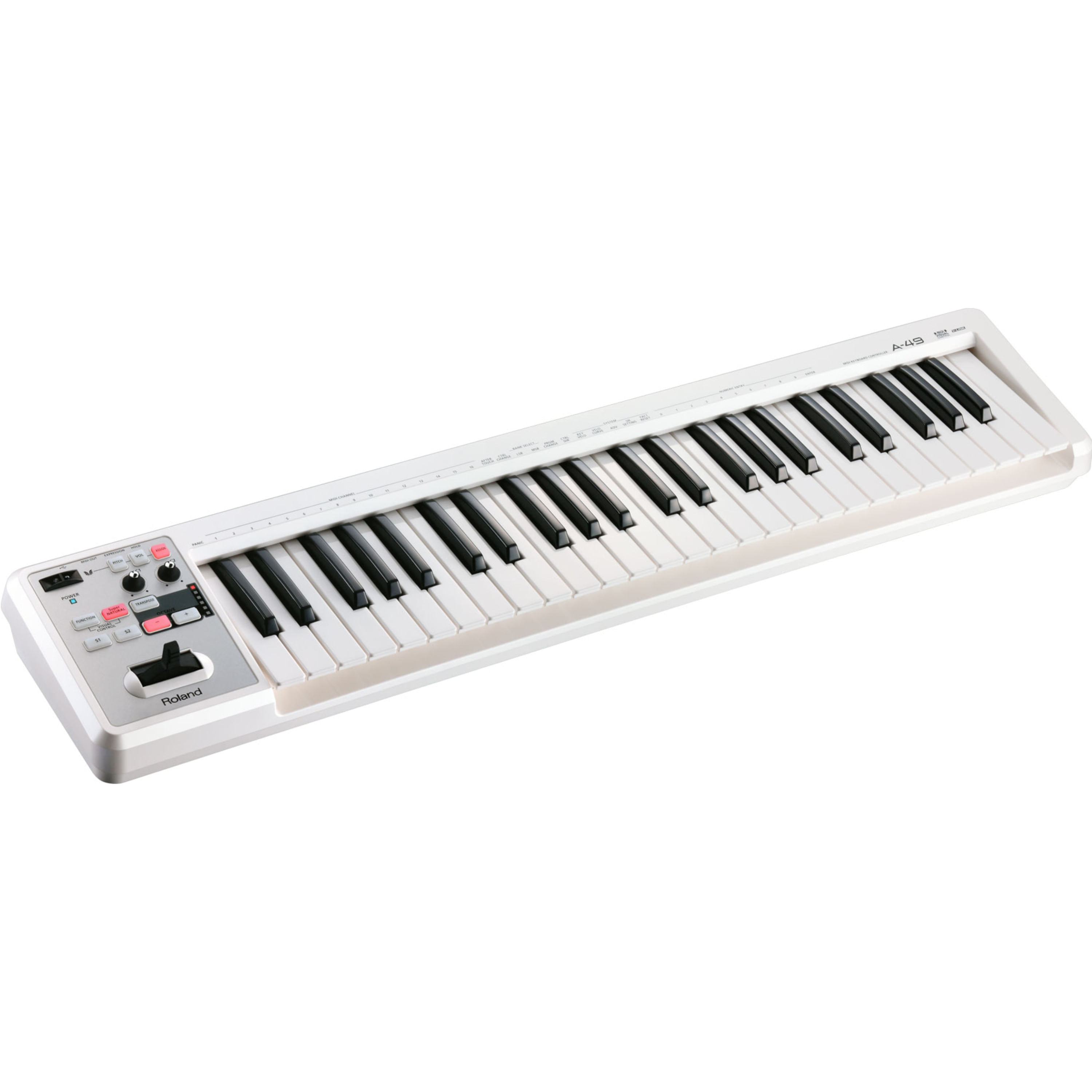 Controlador Midi Roland A-49 - White